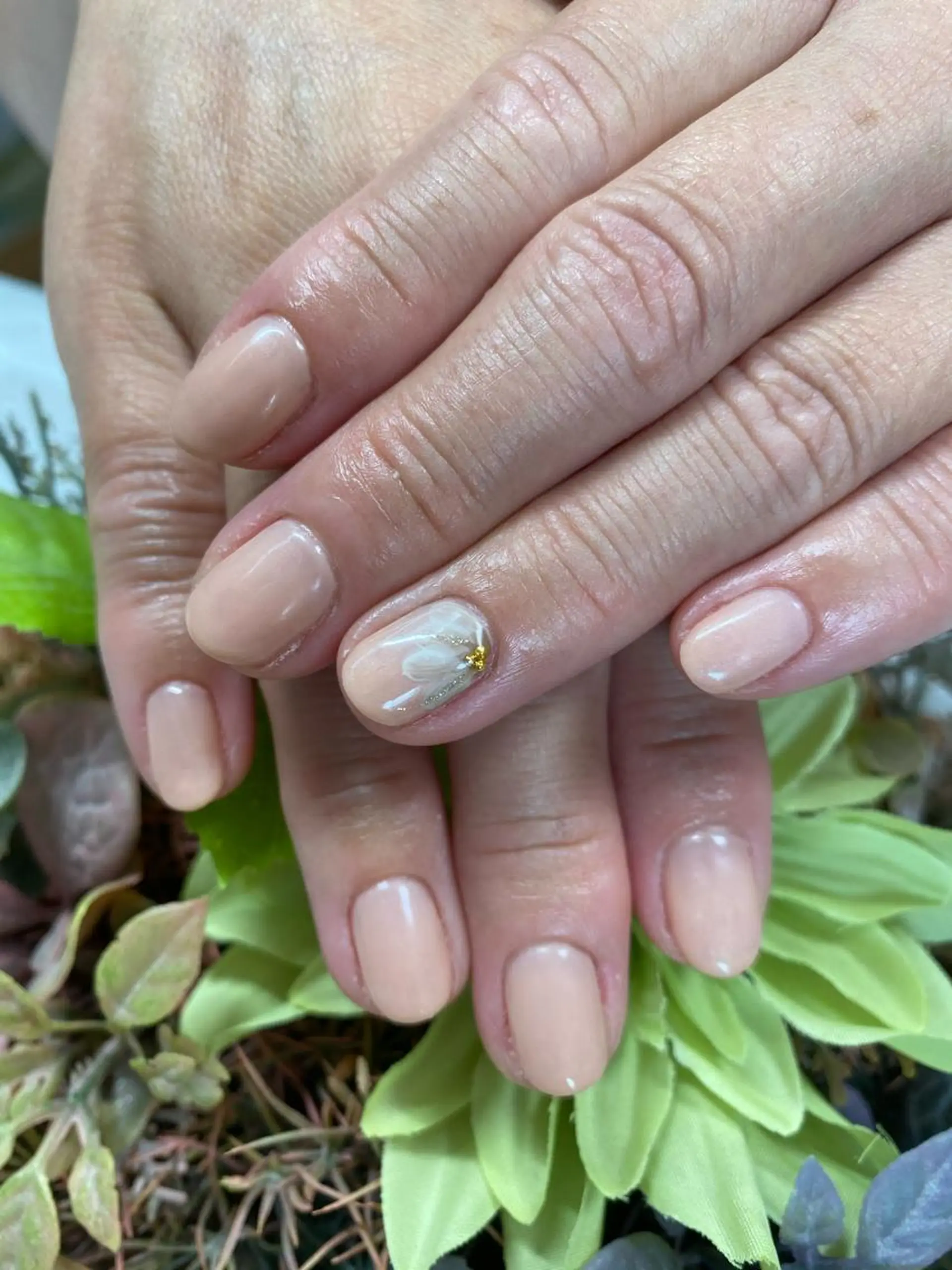 ネイル アートネイル フラワーネイル オフィスネイル Glanz  Nail aのネイルデザイン