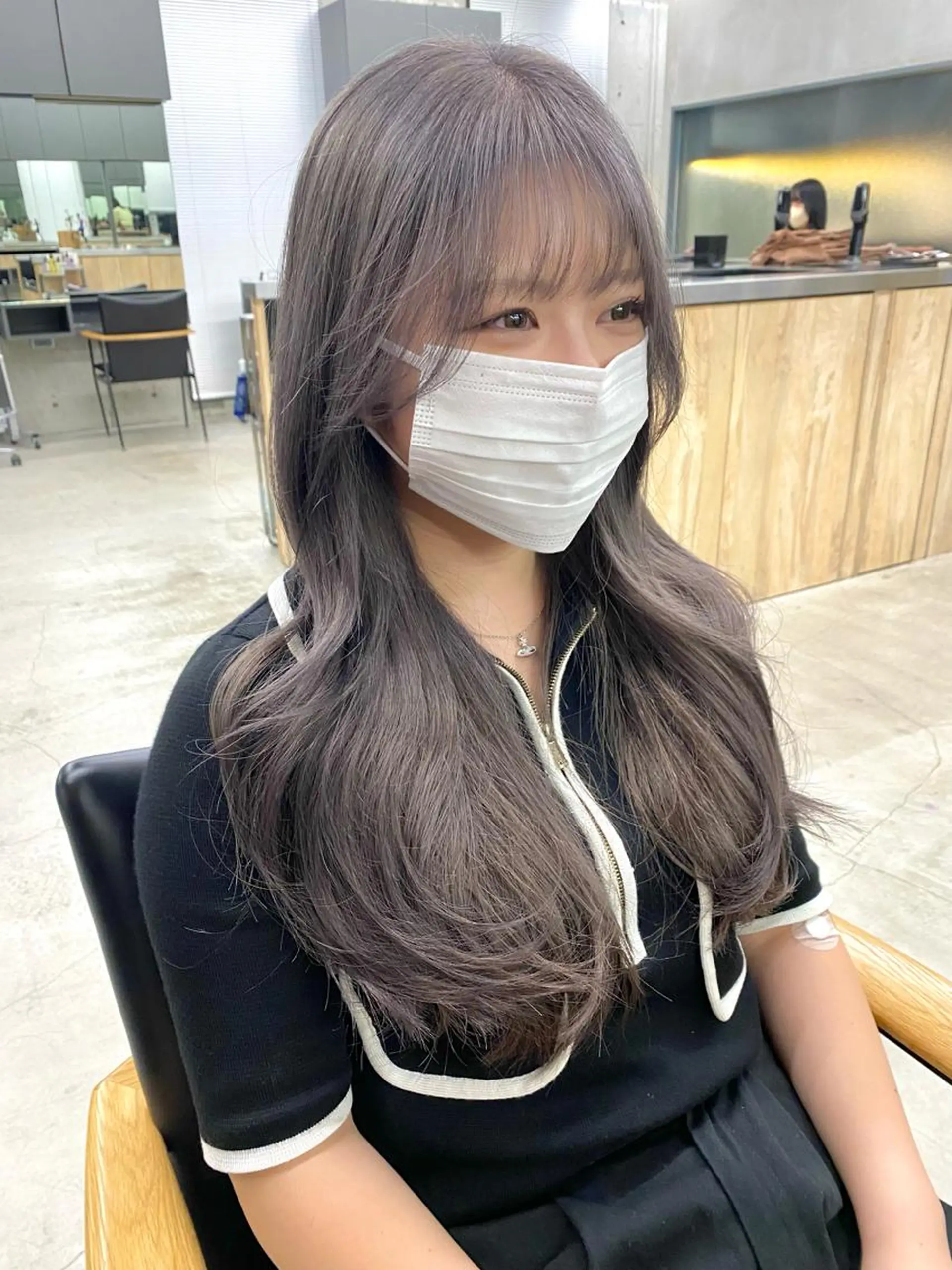 ロング カラー ヘアカラー レイヤー/柔色 カラー/SAkiのヘアスタイル