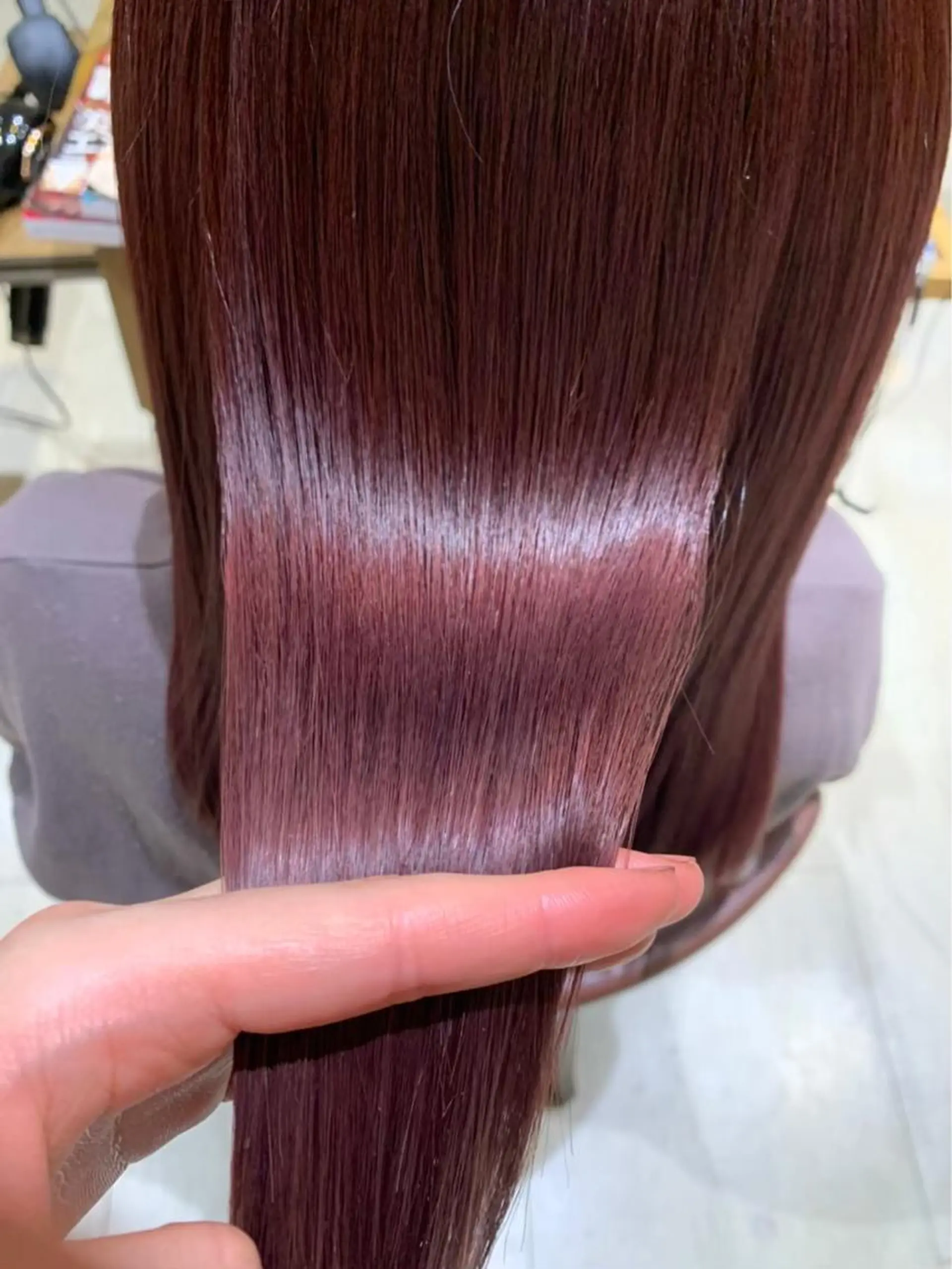 ロング カラー ピンクカラー GIEN 末吉 海斗のヘアスタイル