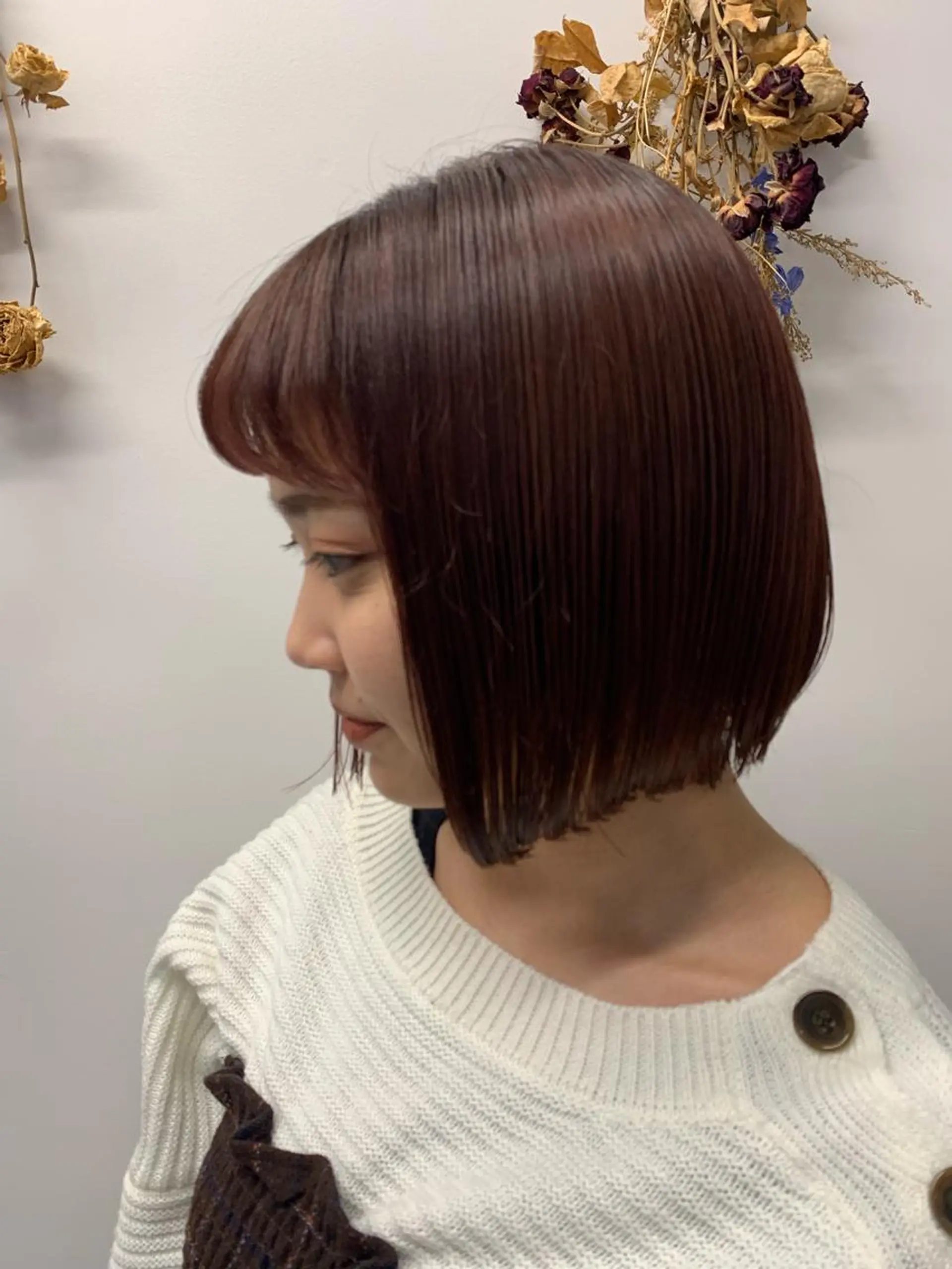 ショート カラー ベージュカラー ブリーチ ダブルカラー グレージュ ピンクカラー ヘアカラー トリートメント newi 京橋 【yuuki】のヘアスタイル