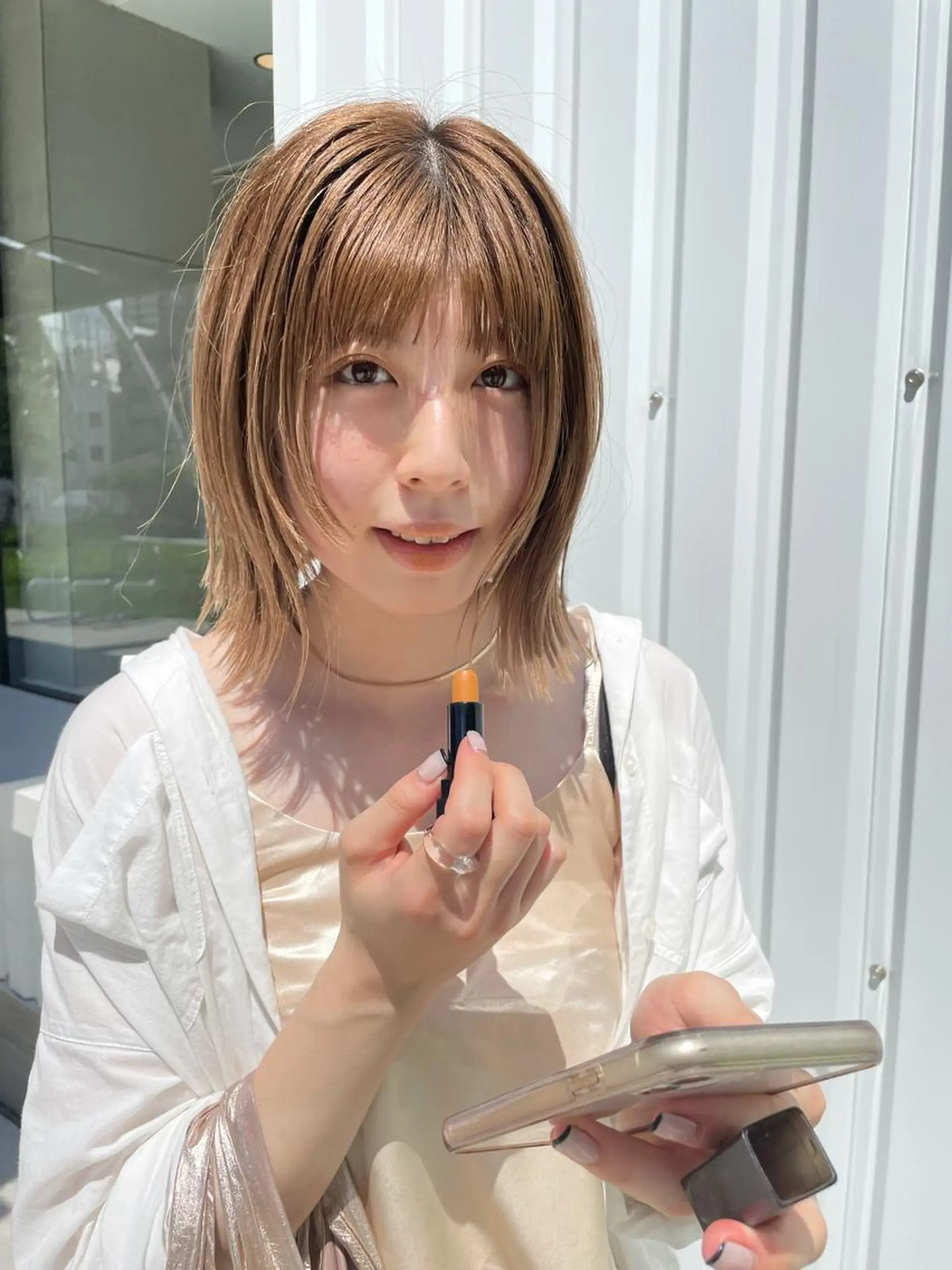 ミディアム 渋谷 留菜のヘアスタイル