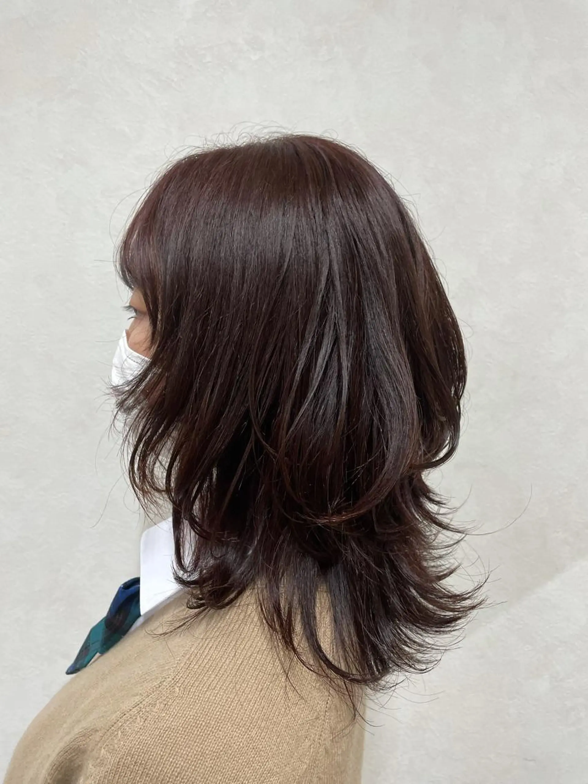 ミディアム ウルフカット 骨格、カラー診断士 ✂️淡中円花のヘアスタイル
