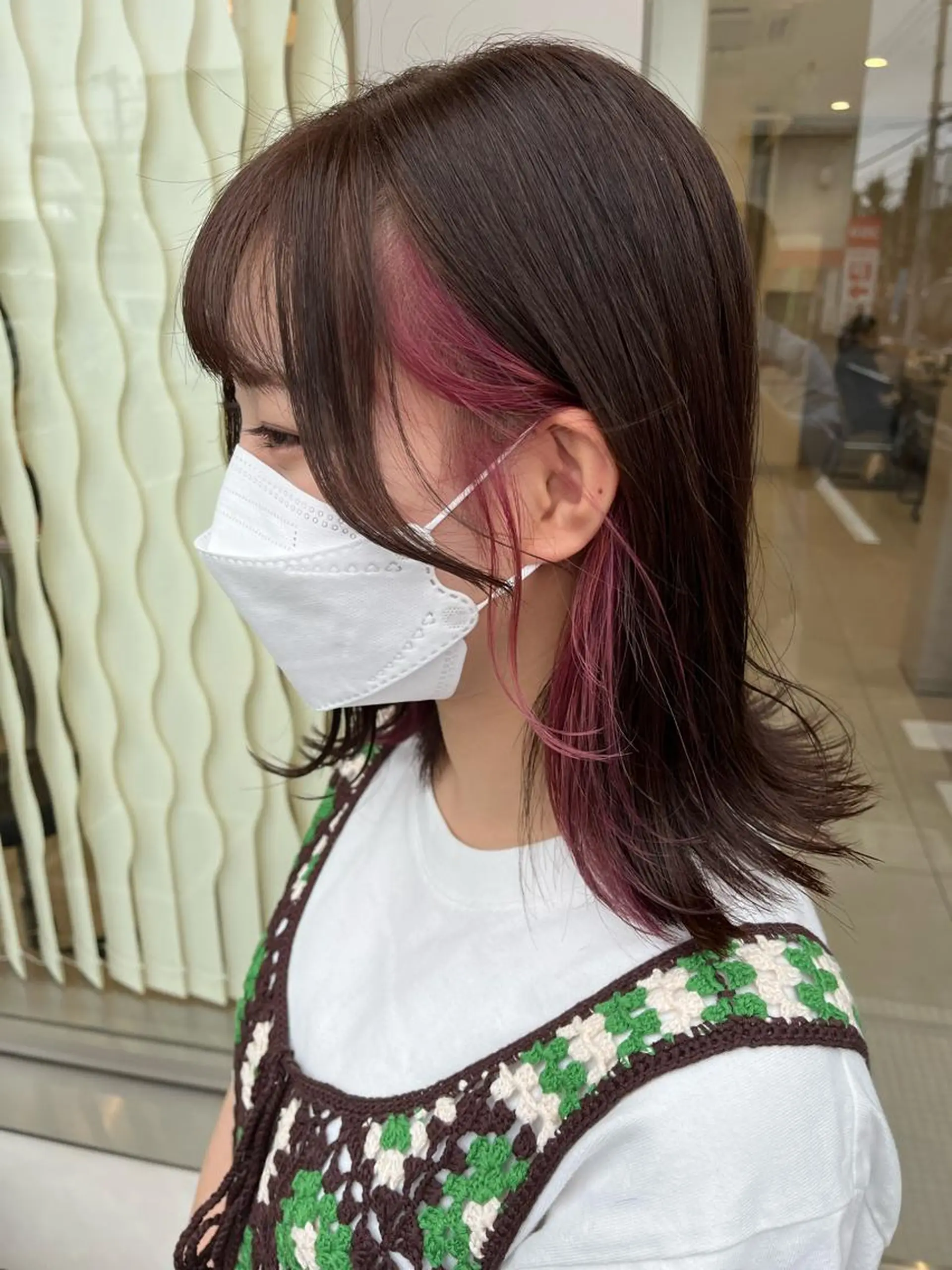 ミディアム カラー 吹田 駿 髪質改善縮毛矯正のヘアスタイル