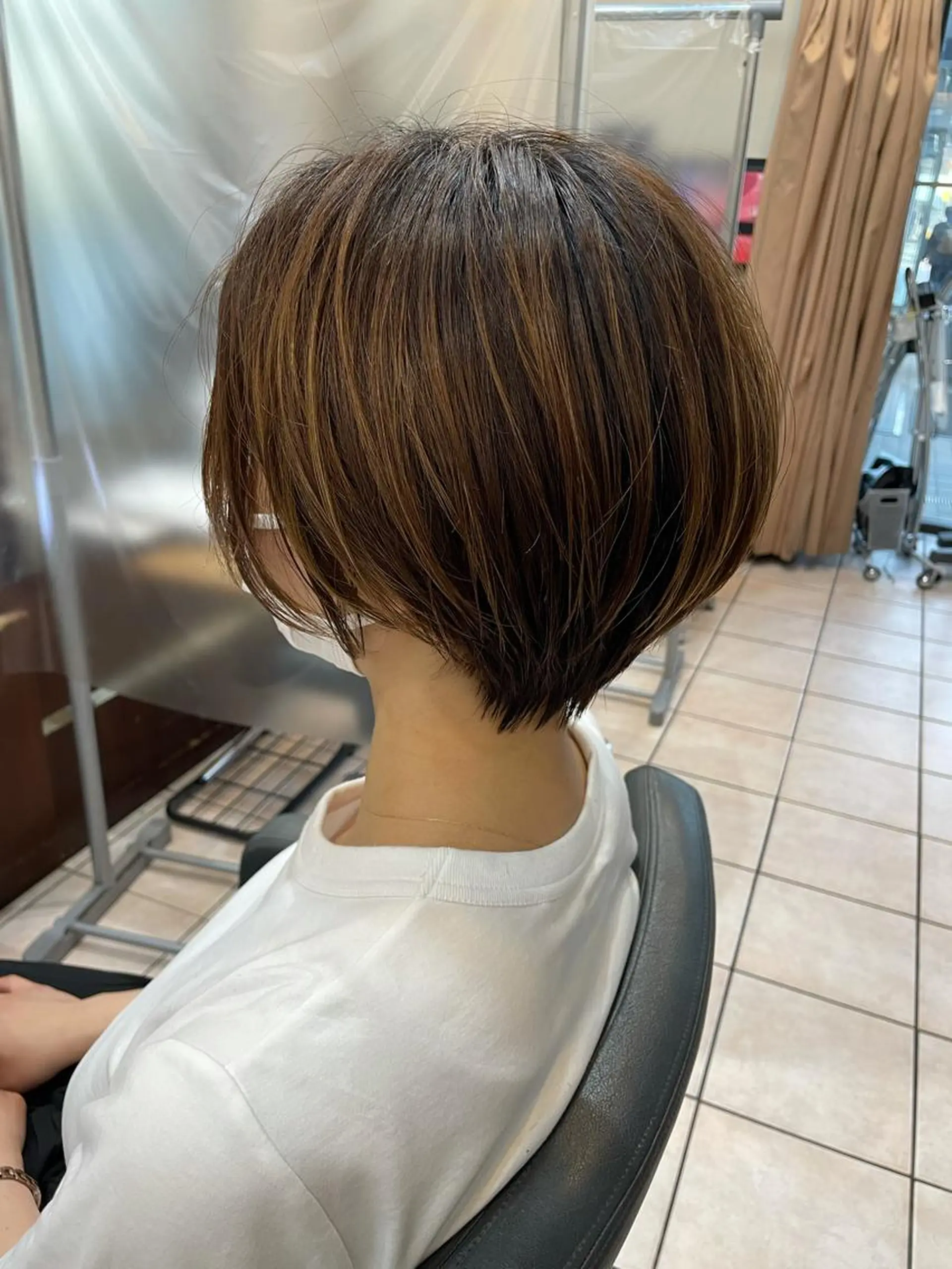 ショート ショートボブ ボブ ショートヘア カット FRAME ASUKAのヘアスタイル