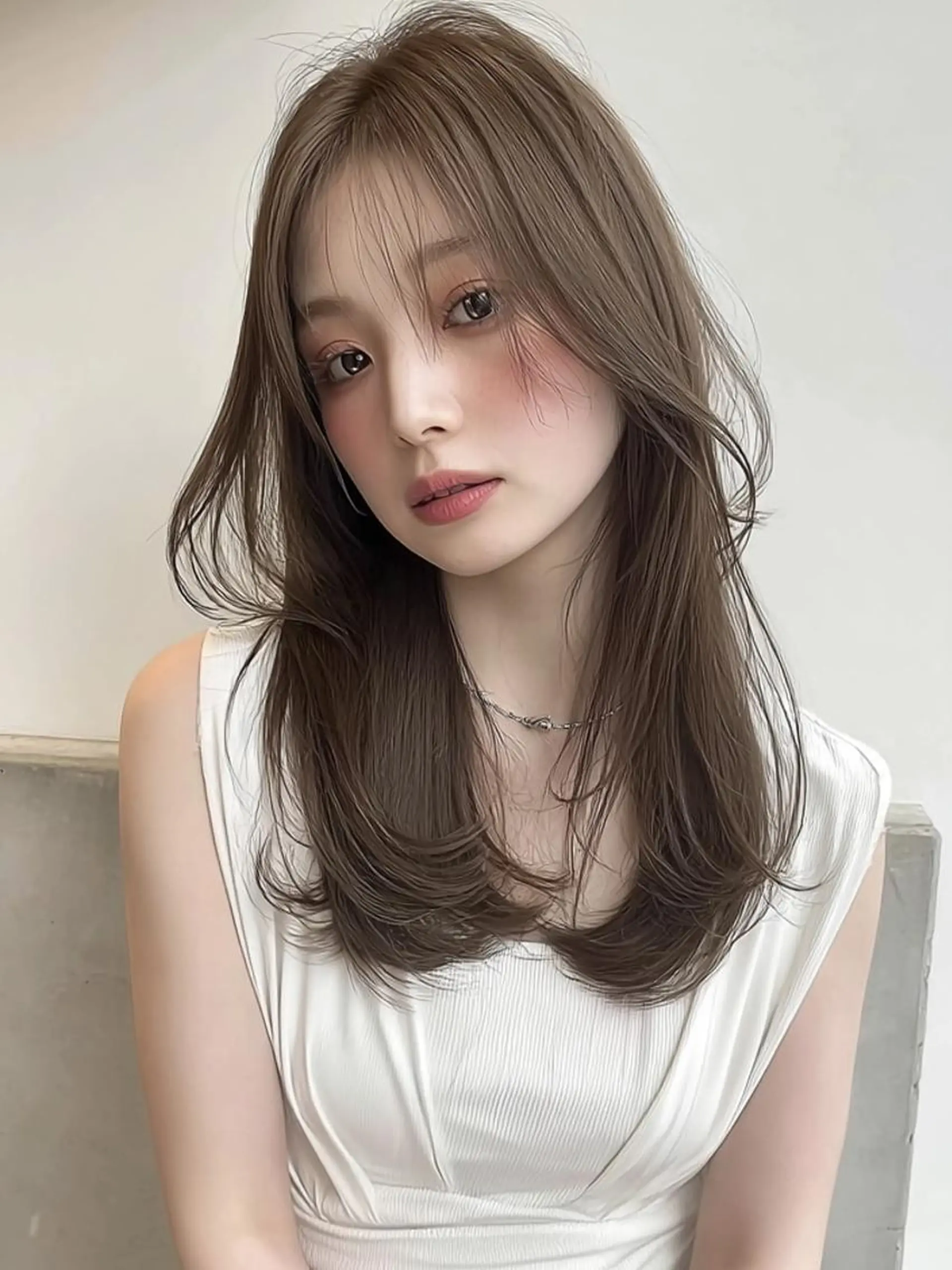 セミロング セミロングパーマ ボブ 髪質改善 縮毛矯正 トリートメント カット ヘアカラー パーマ ナチュラルヘア/ 似合わせ/三宅 昌太のヘアスタイル