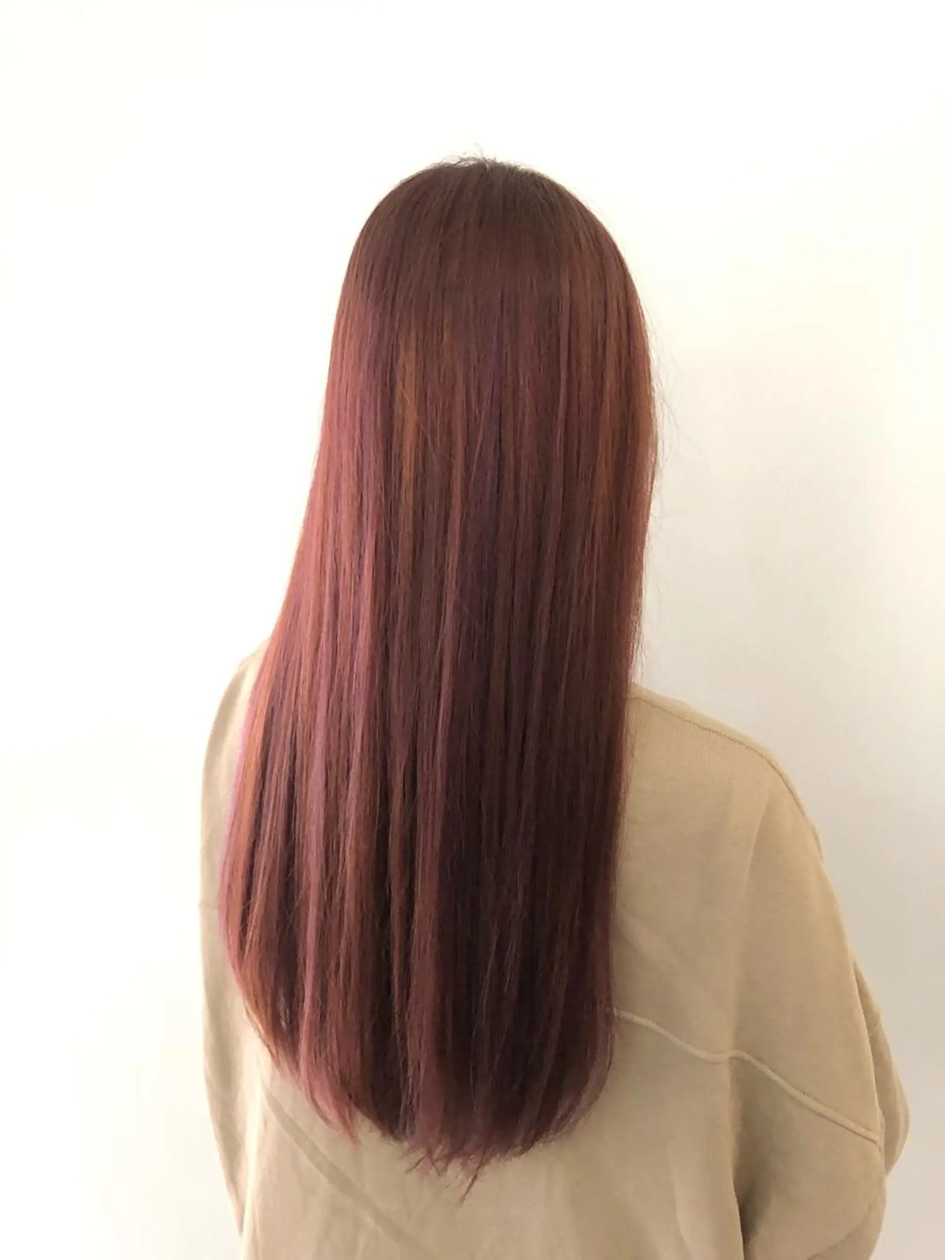 ロング カラー ブラウンカラー ピンクカラー ピンクブラウン ベイリコルド　アトリ 店長　宮城一真のヘアスタイル