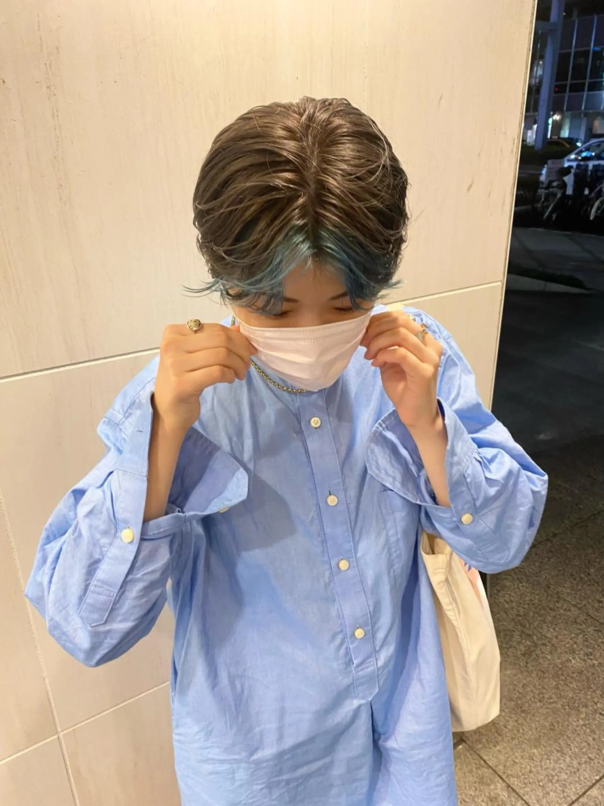 ショート デザインカラー/ボブ ブリーチカラー/ユリのヘアスタイル