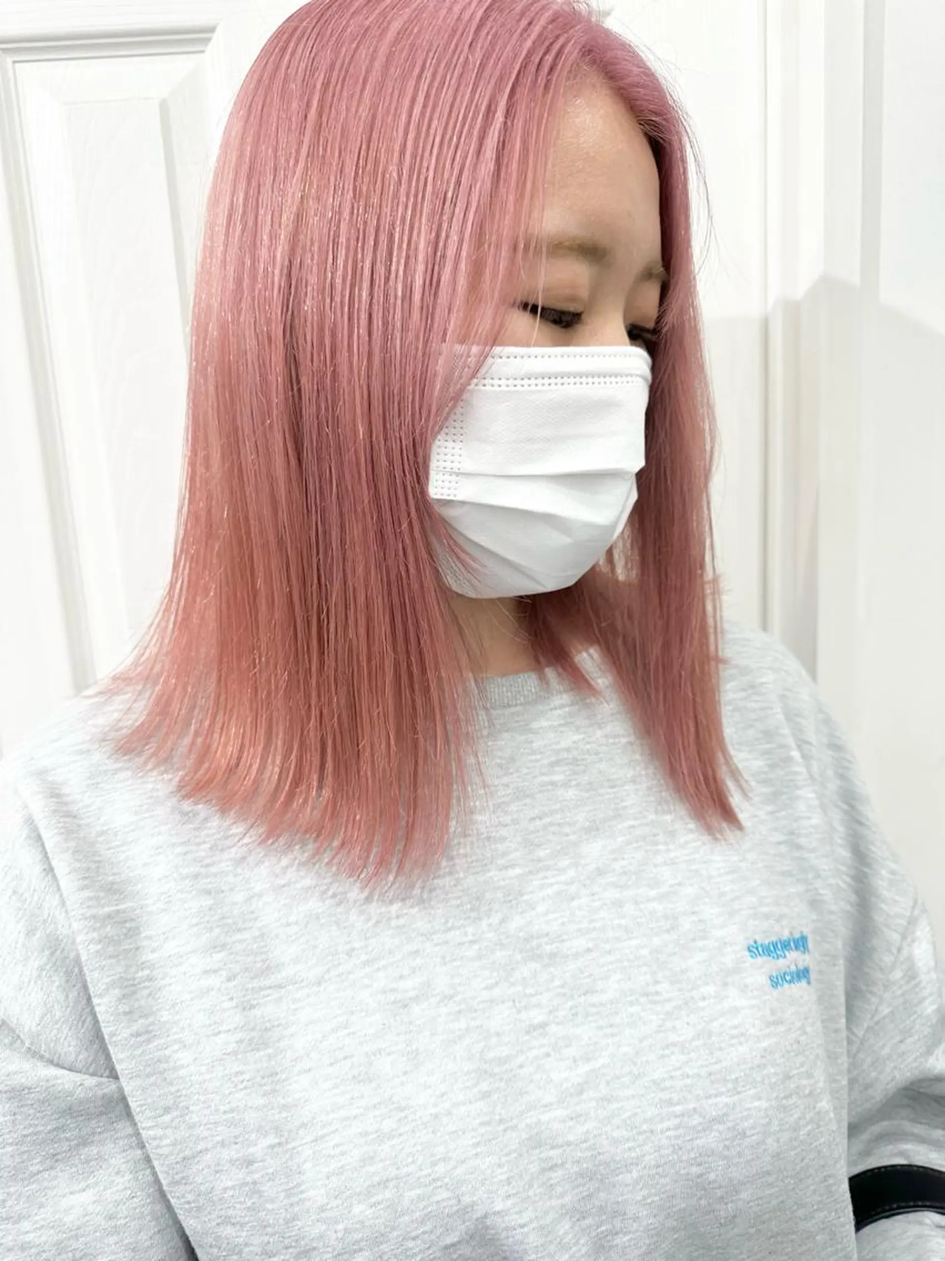 ミディアム カラー ヘアカラー トリートメント ヘアセット kai .のヘアスタイル