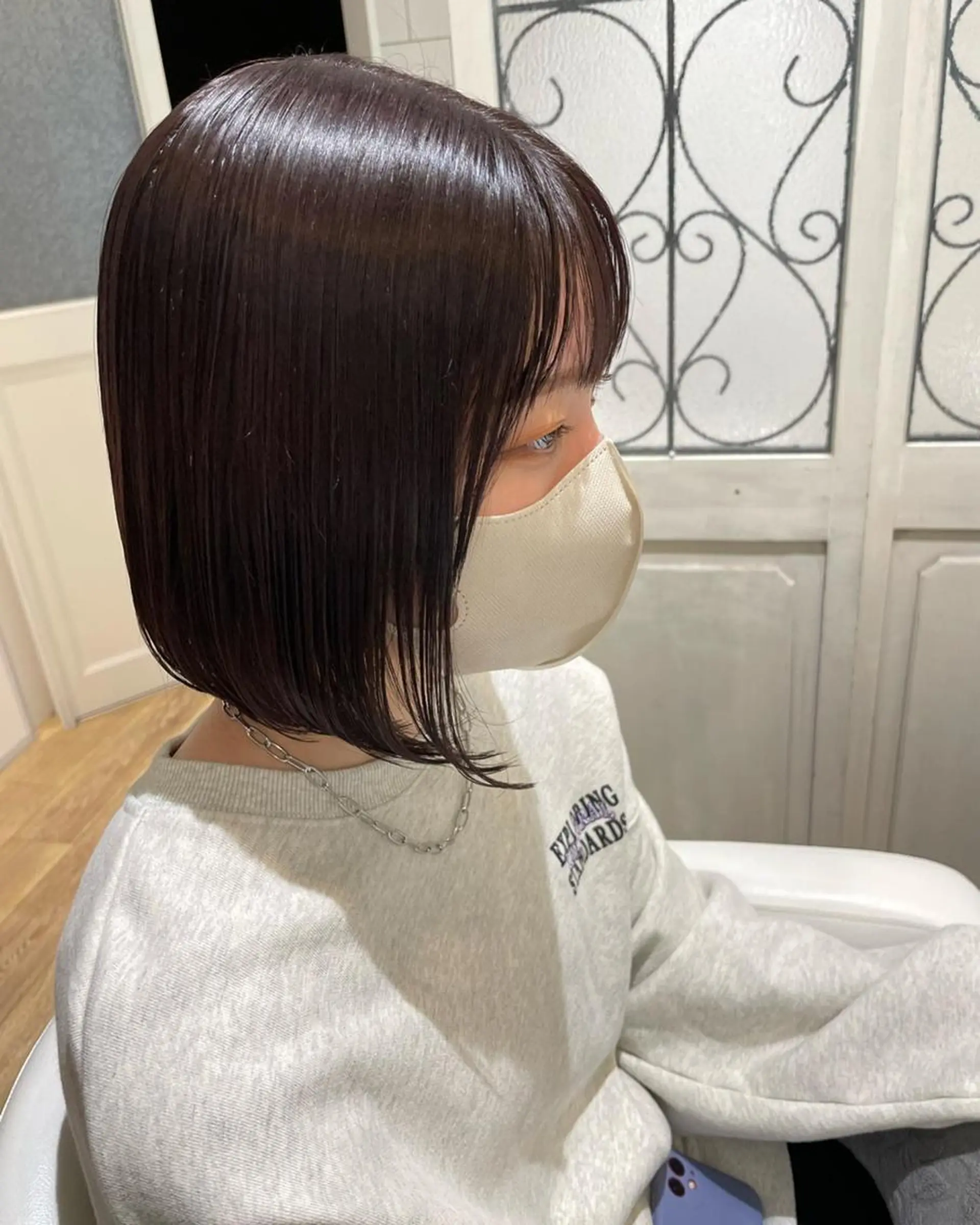 ミディアム カラー パーマ ヘアアレンジ メンズ キッズ ネイル マツエク・マツパ ラベンダーカラー 🫧垢抜けヘア🫧 SHIORIのヘアスタイル
