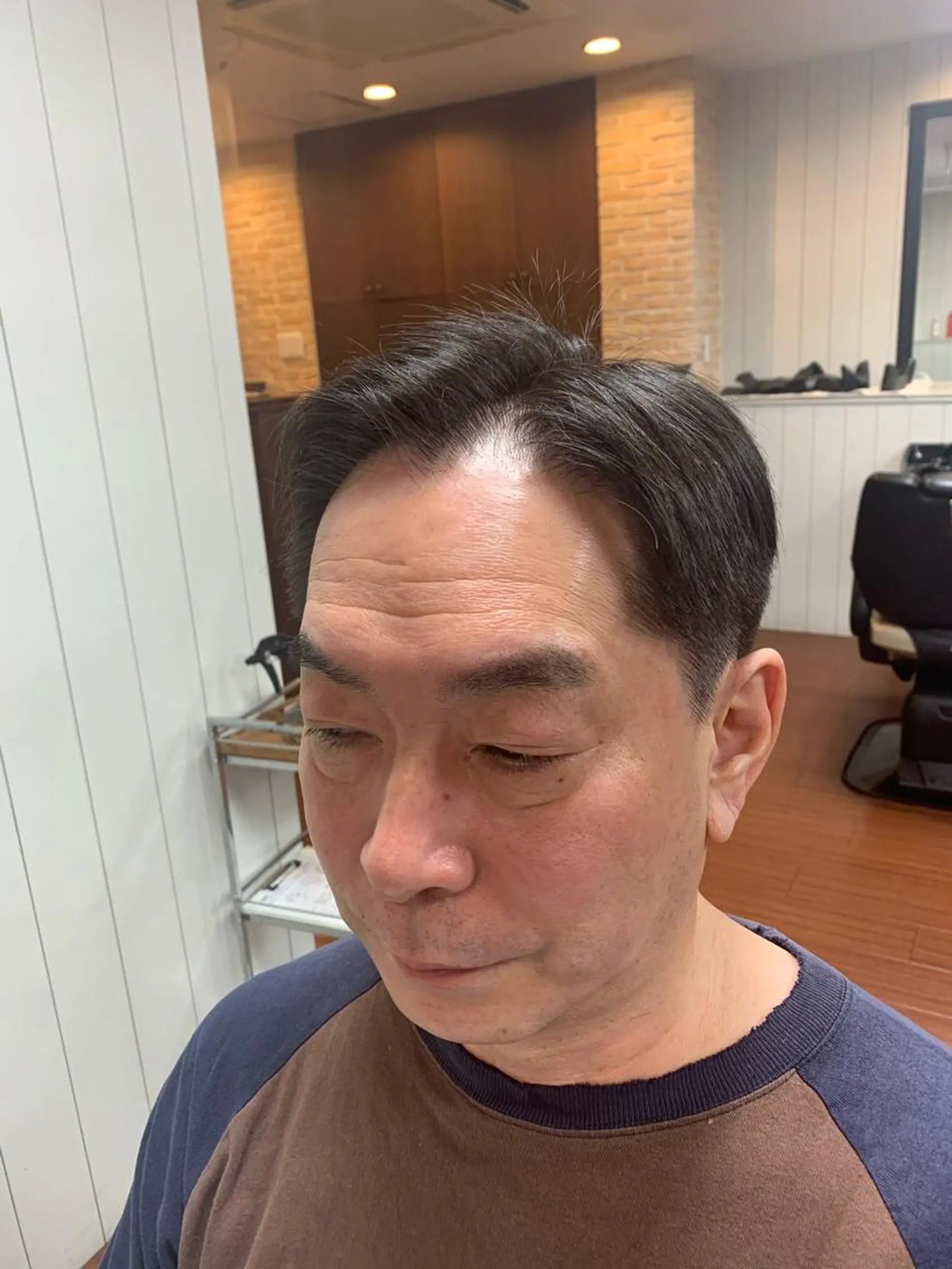 ミディアム カット ヘアカラー 関田 周人のヘアスタイル