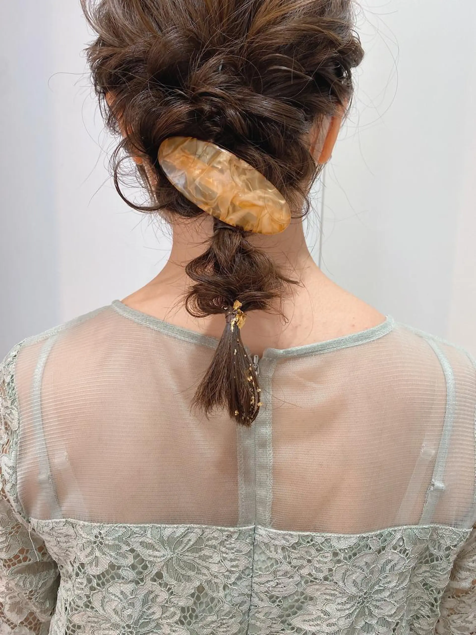 ミディアム カラー ヘアアレンジ ブリーチなしカラー/ 髪質改善/寺門束のヘアスタイル