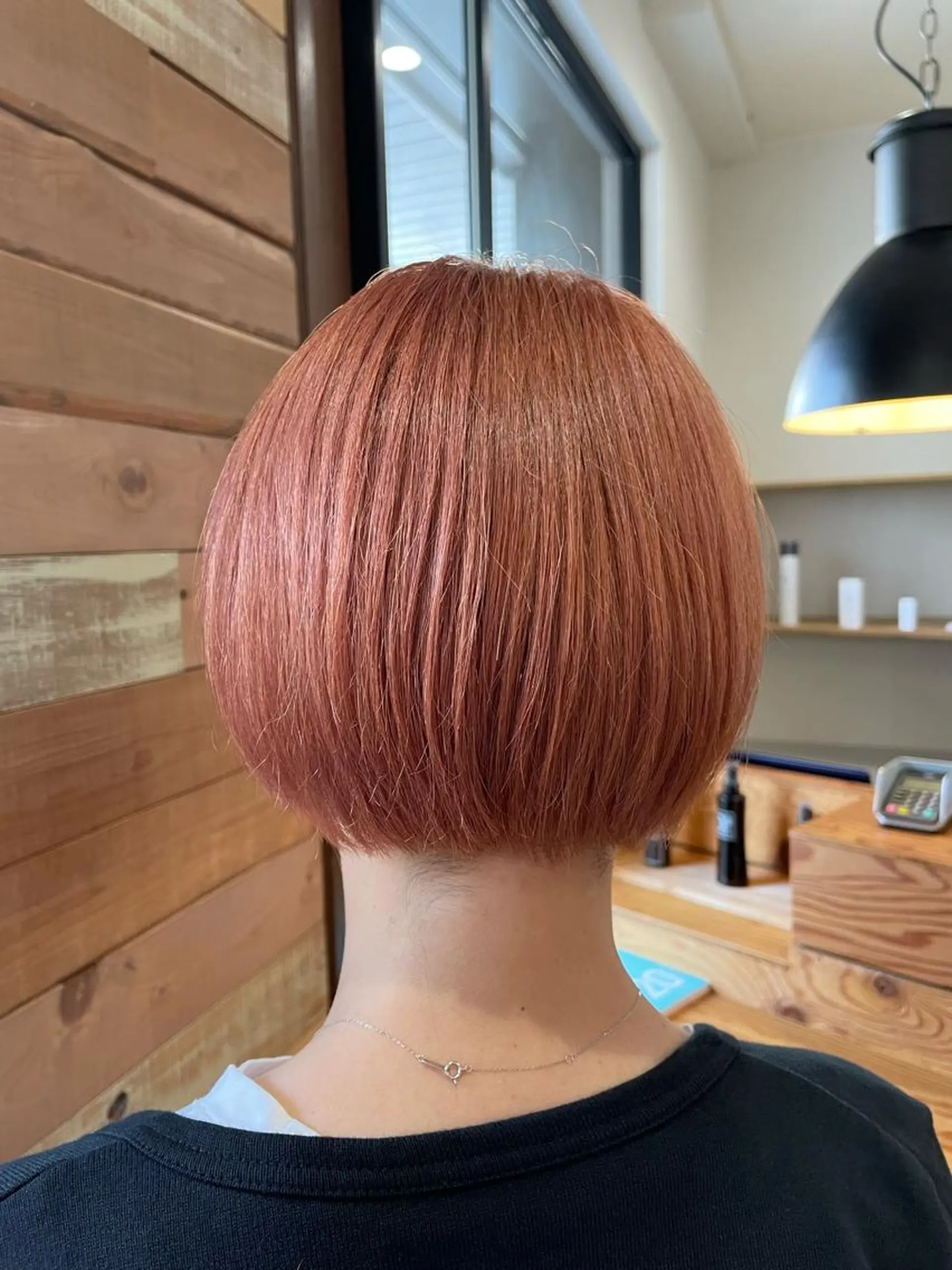 ショート カラー ピンクカラー ヘアカラー トリートメント 福村 拓也のヘアスタイル