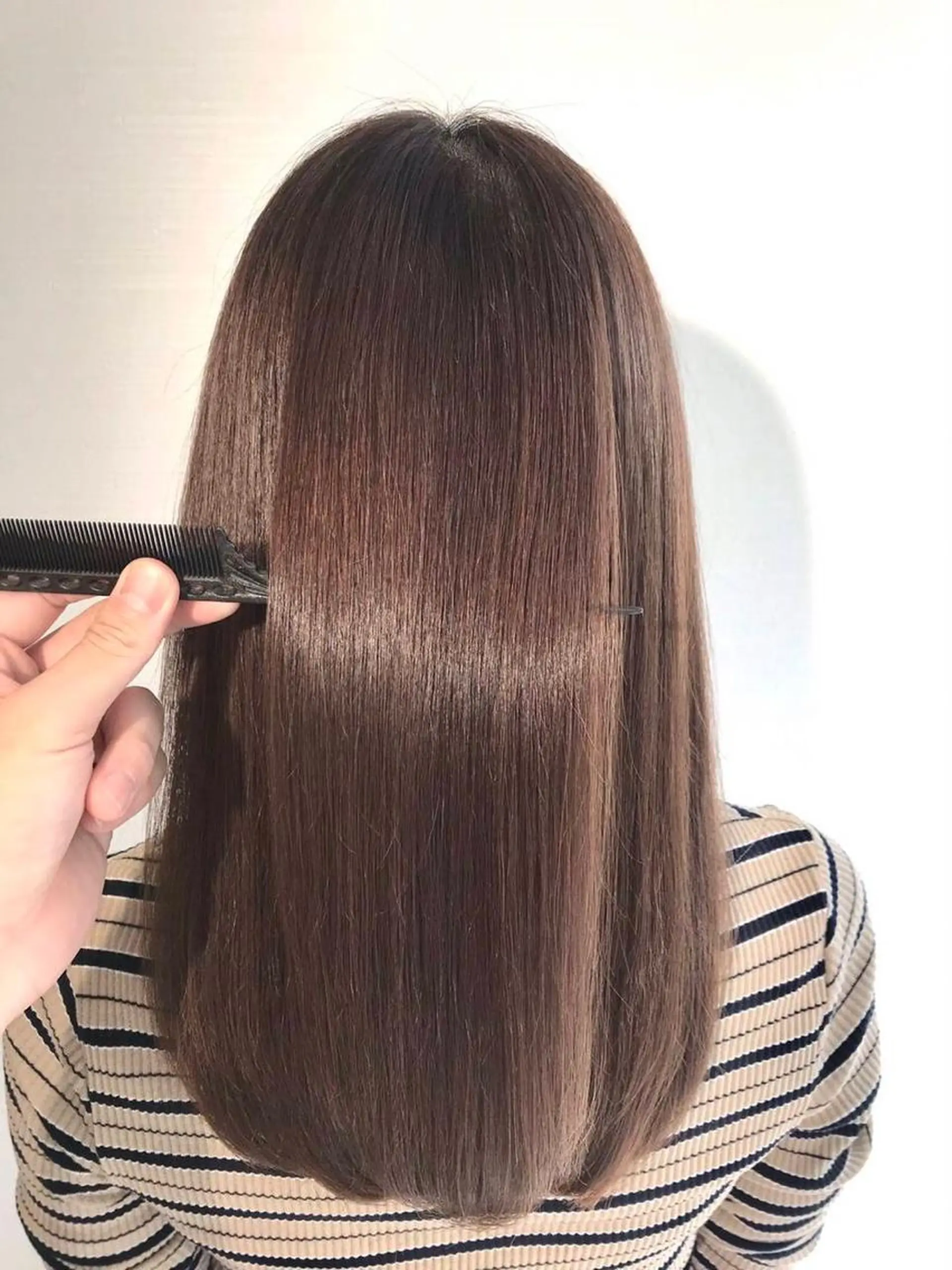 ロング 縮毛矯正 トリートメント 【溝の口の艶髪の神様 】田仲雄大のヘアスタイル