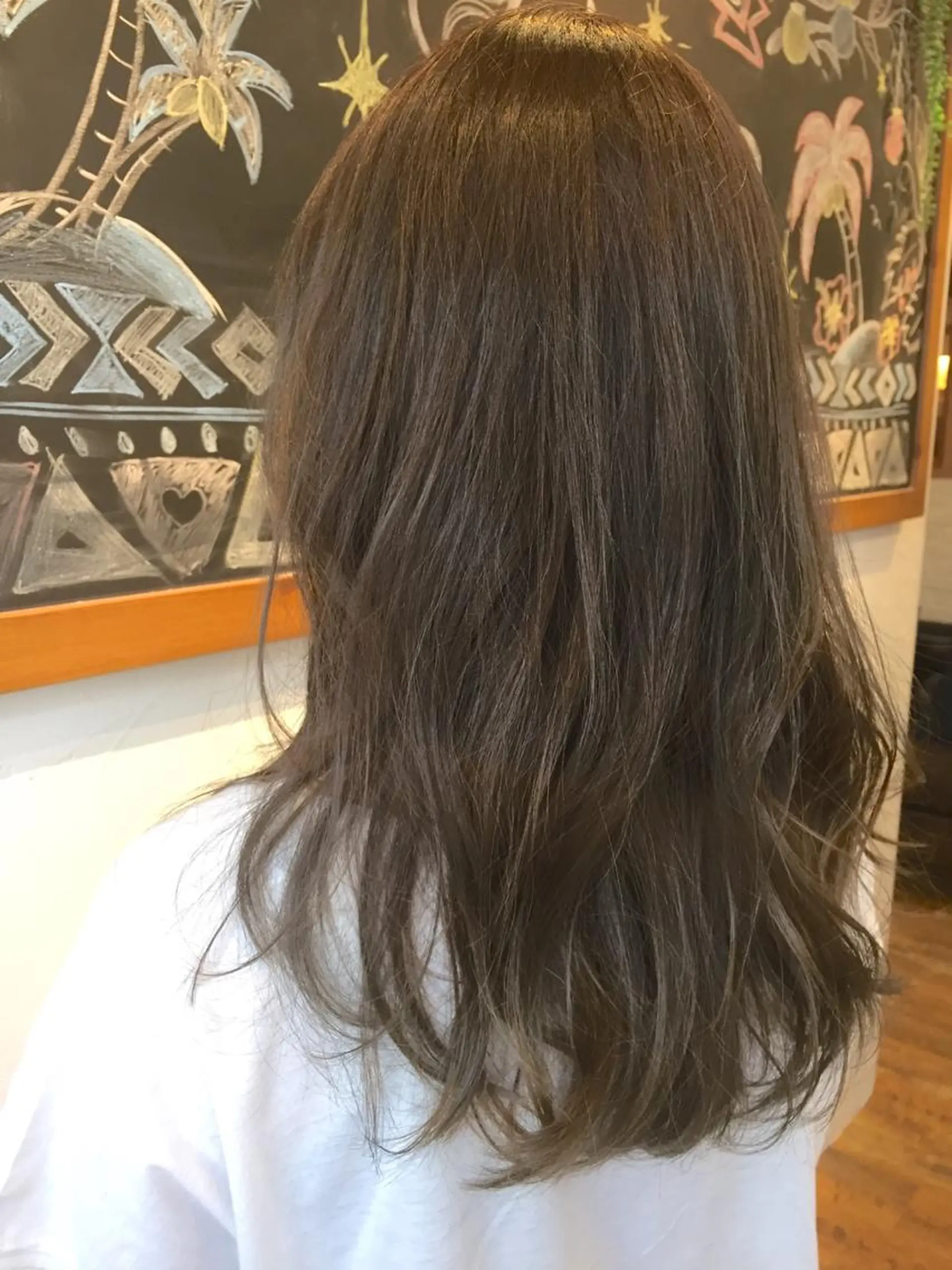 ロング カラー クボキ サヤのヘアスタイル