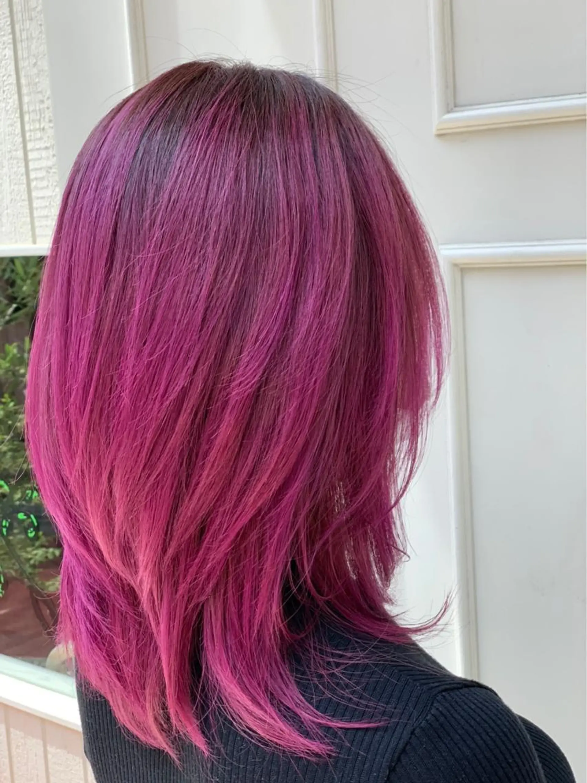 ミディアム カラー ピンクカラー Blanco Color&Careのヘアスタイル