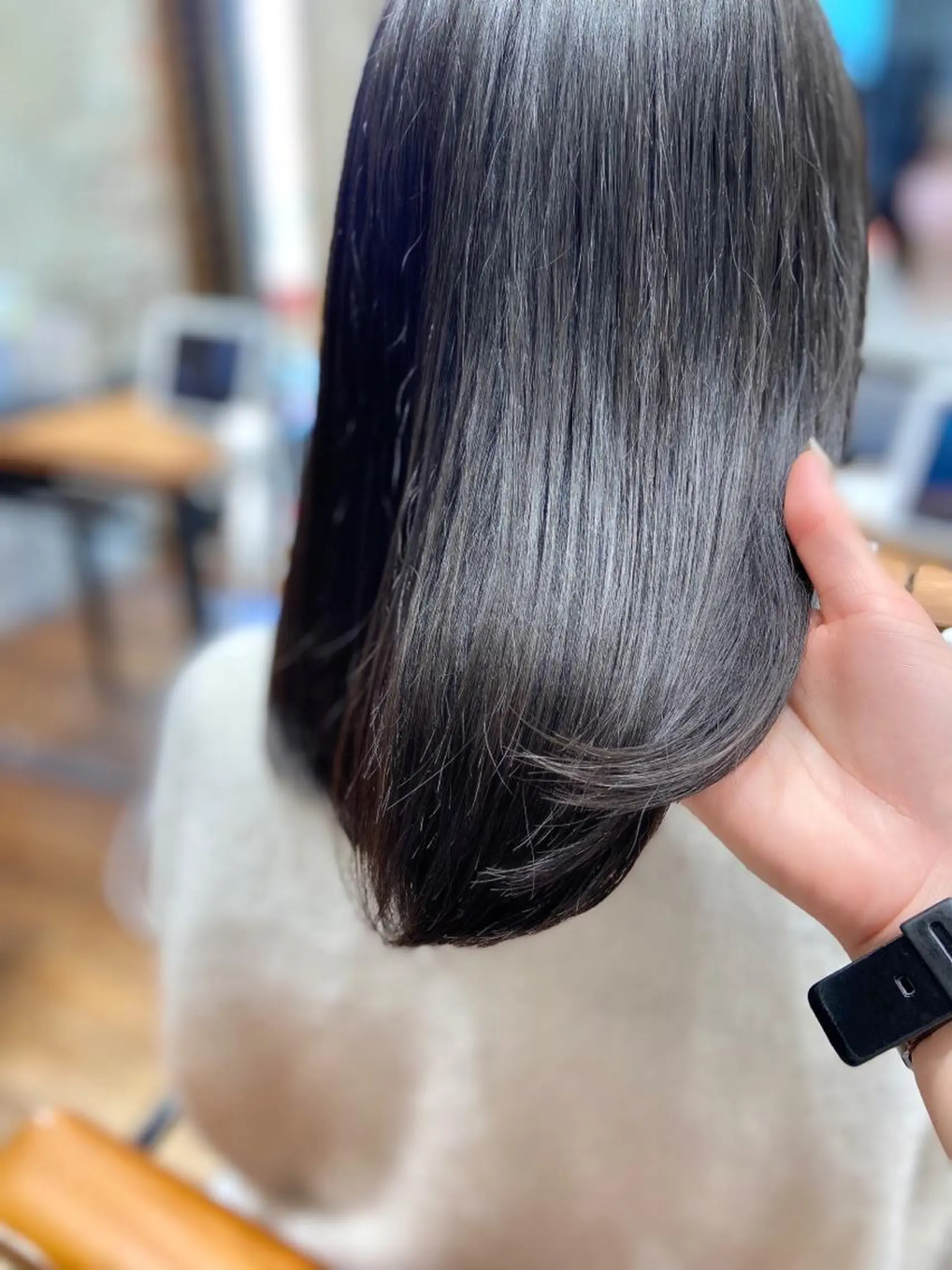 ミディアム カラー パーマ ヘアアレンジ ベージュカラー ブリーチ 透明感カラー イルミナカラー インナーカラー 🌈小顔似合わせ SHIHO🌈のヘアスタイル
