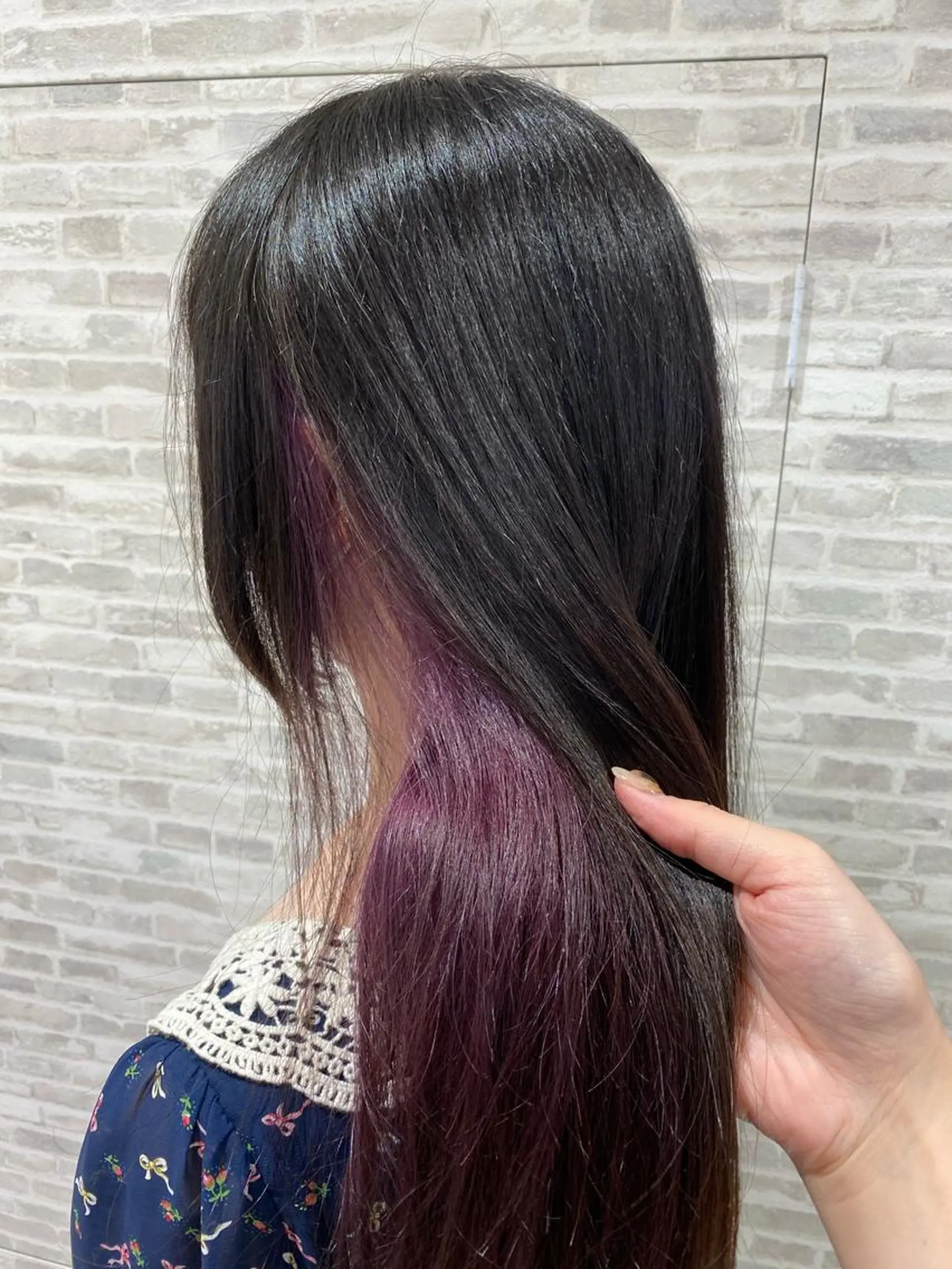 セミロング カラー ✨圧倒的ツヤ髪✨ 小野あすかのヘアスタイル