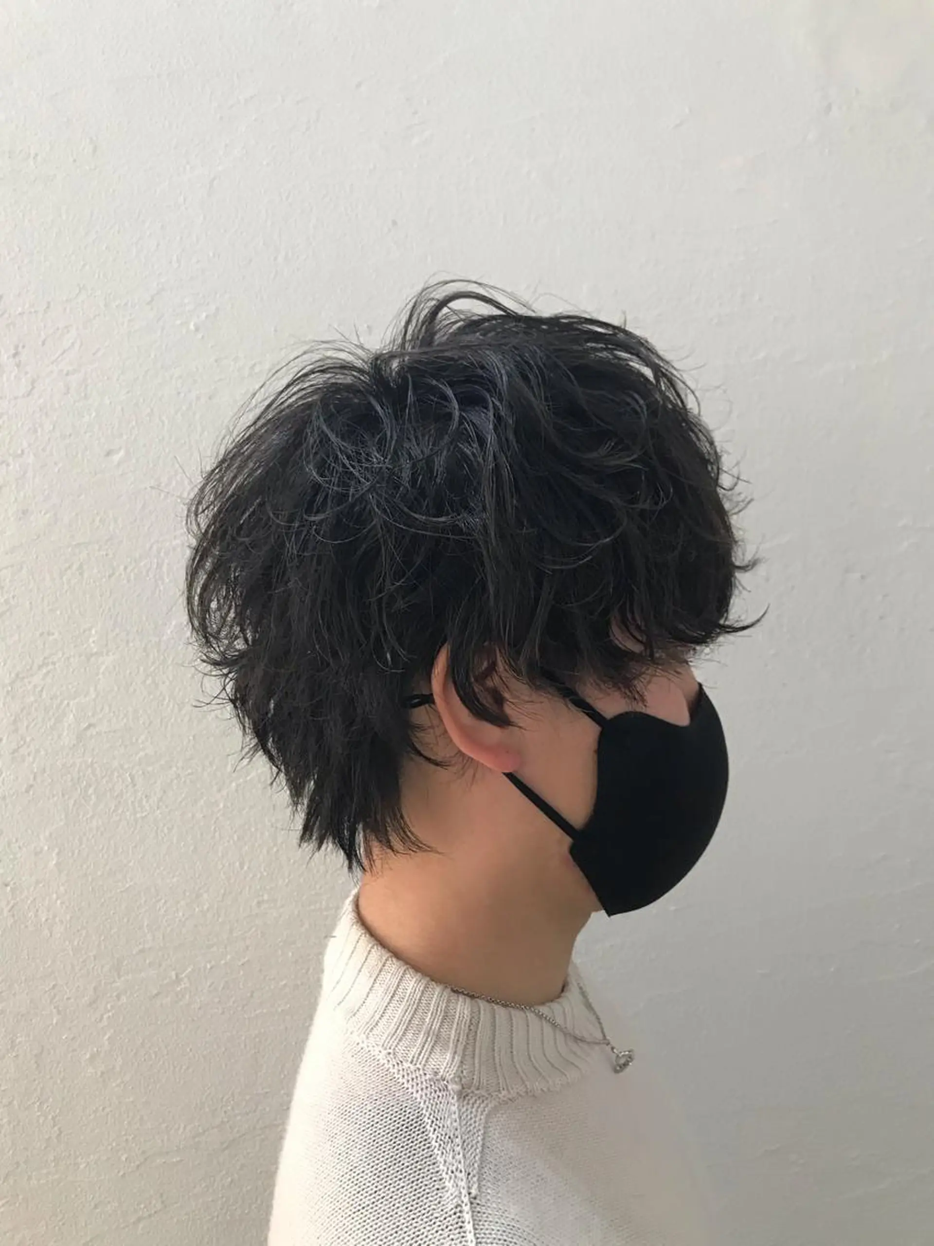 ショート パーマ メンズ ニュアンスパーマ／ レイヤー／茶屋町のヘアスタイル