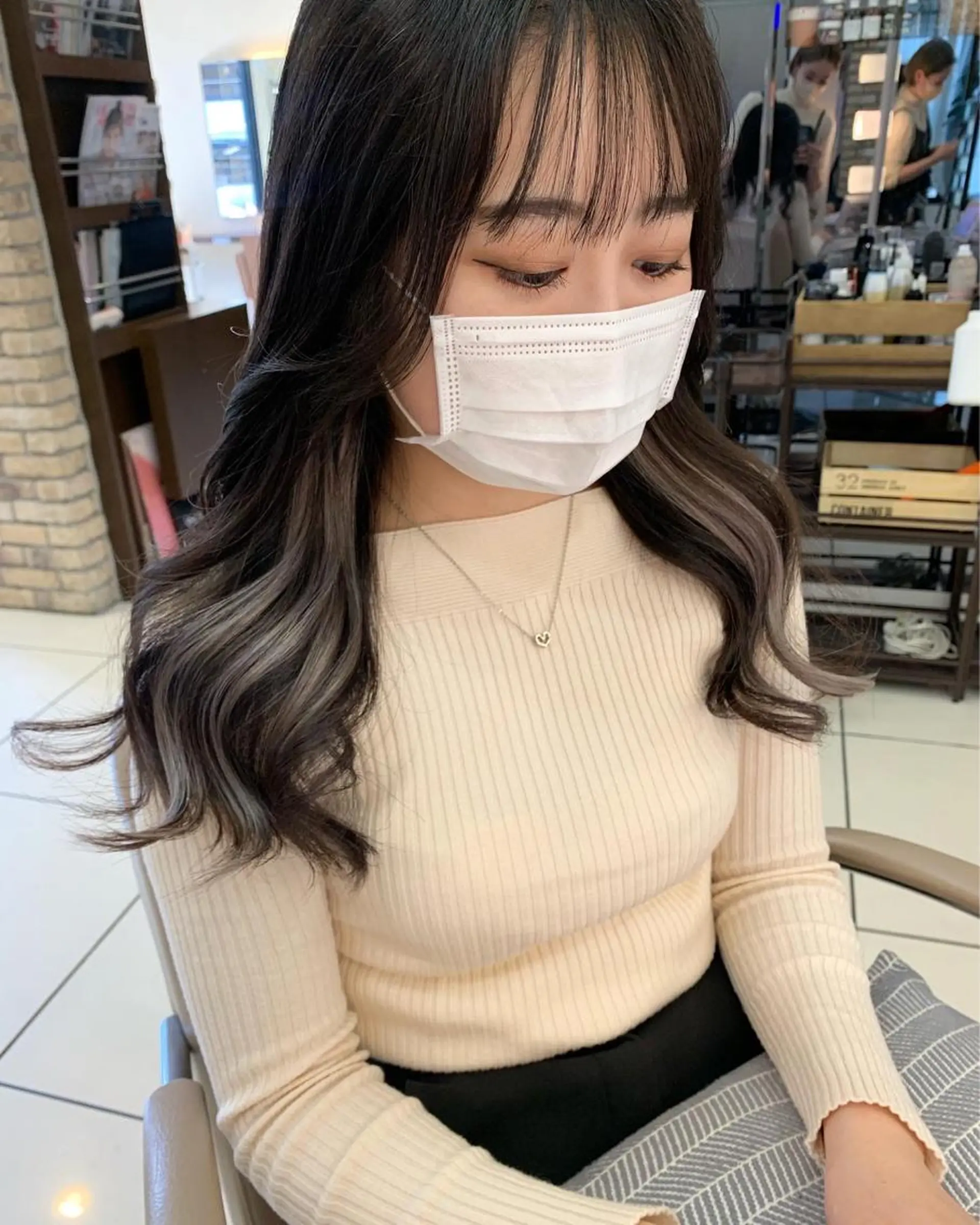 ロング カラー エクステ 馴染ませNo.1🧃 エクステ・アレンジのヘアスタイル