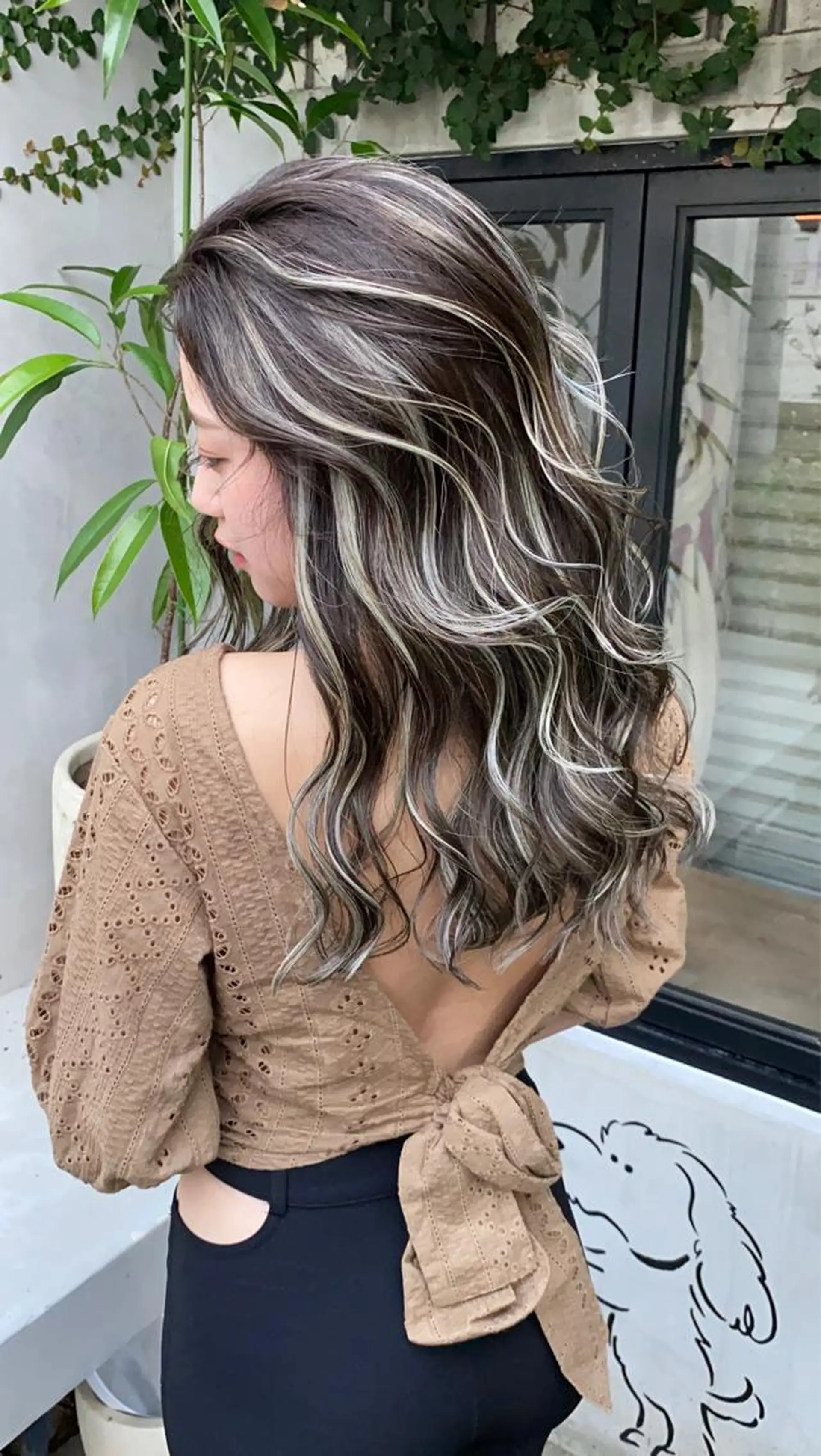 ロング 韓国／ハッシュカット ／透明感カラー／金野のヘアスタイル