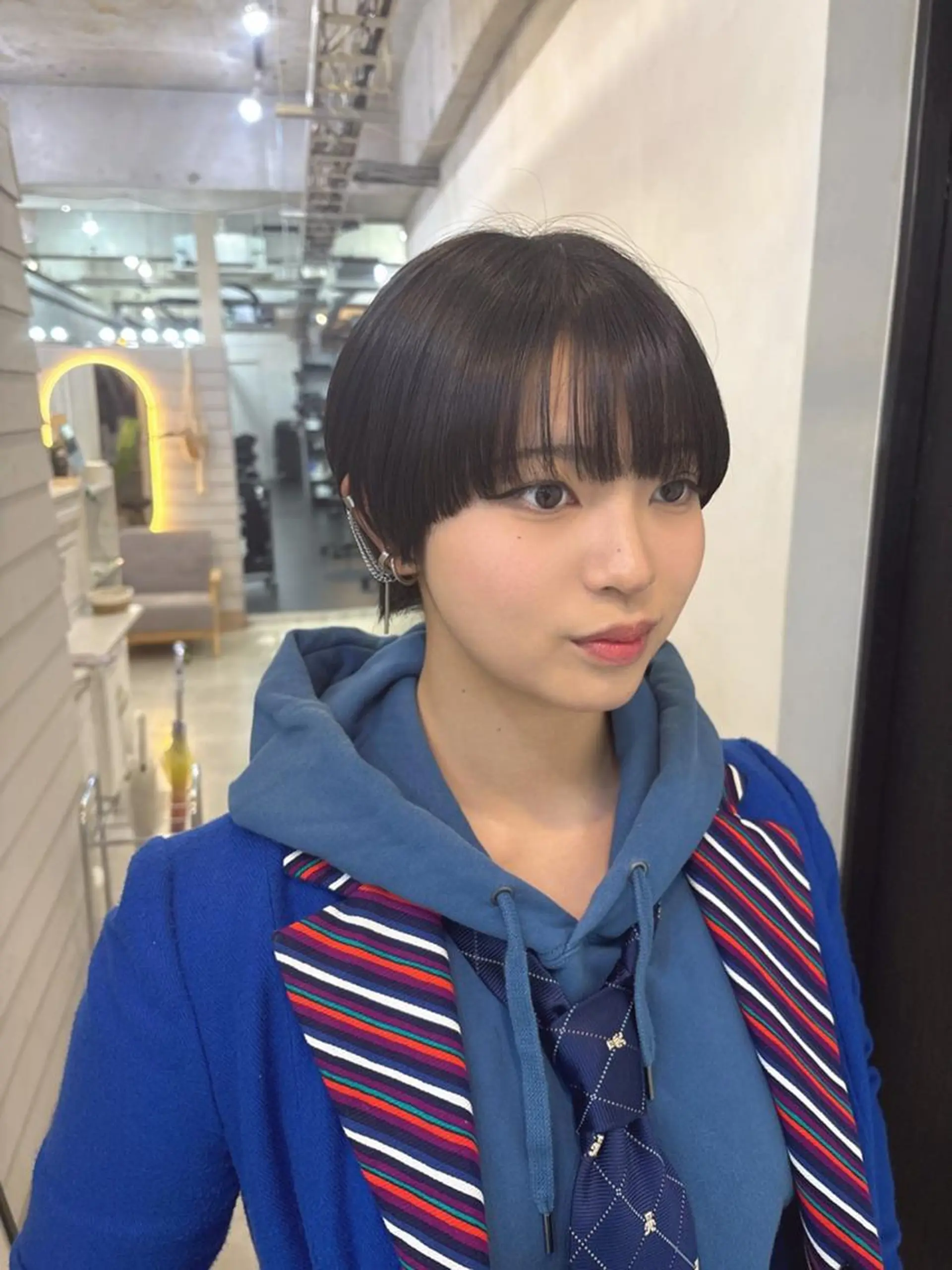 ショート 韓国風ヘア レイヤーカット 小顔カット カット ヘアカラー トリートメント lafit ラフィット 下大利のヘアスタイル