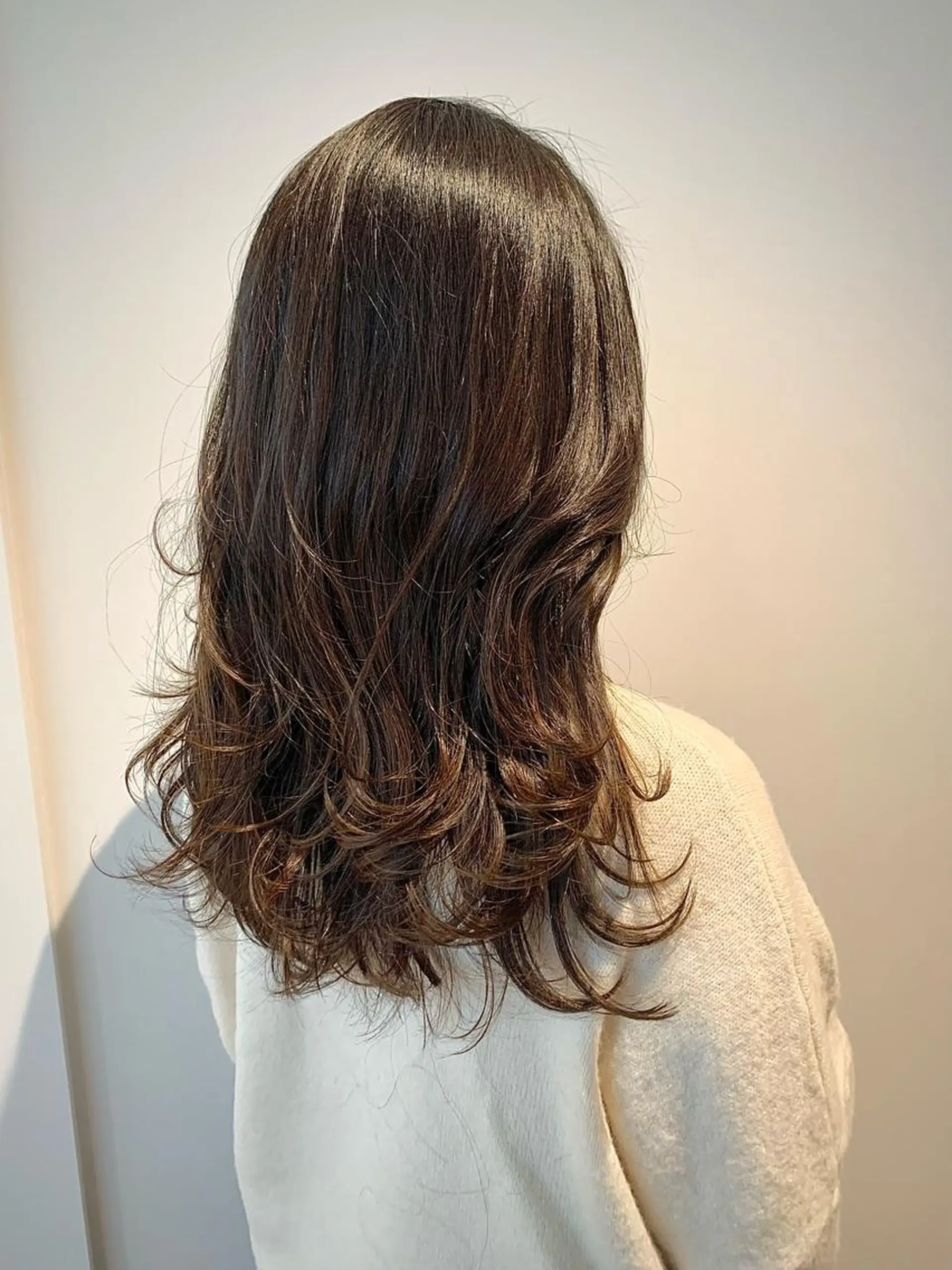 ミディアム ヘアアレンジ GO TODAY SHAiRE SALON 梅田店所属・透明感カラー/ボブ 今気になること占う人のヘアスタイル