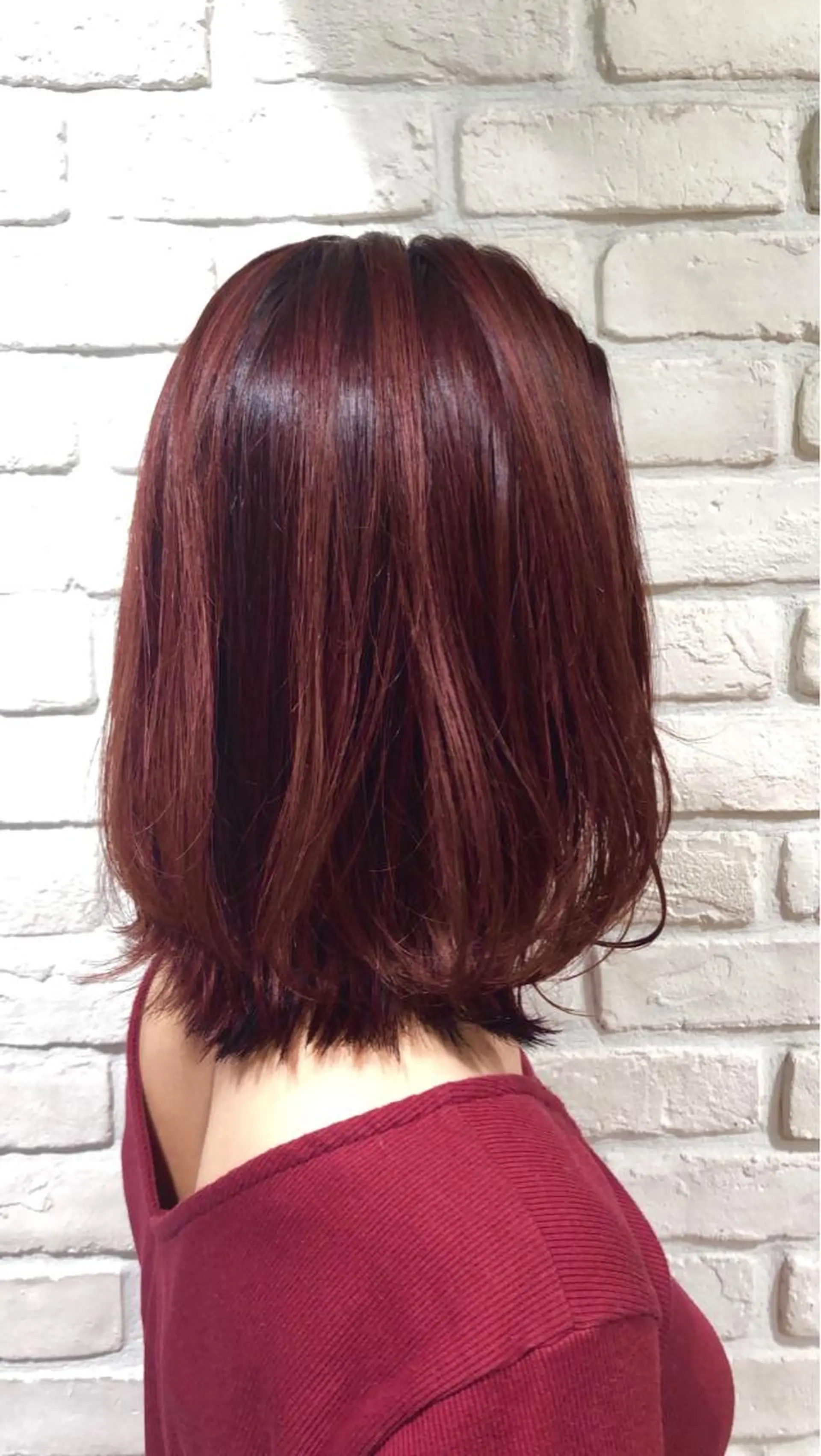 ミディアム カラー ベージュカラー🧸 伊藤なつみのヘアスタイル