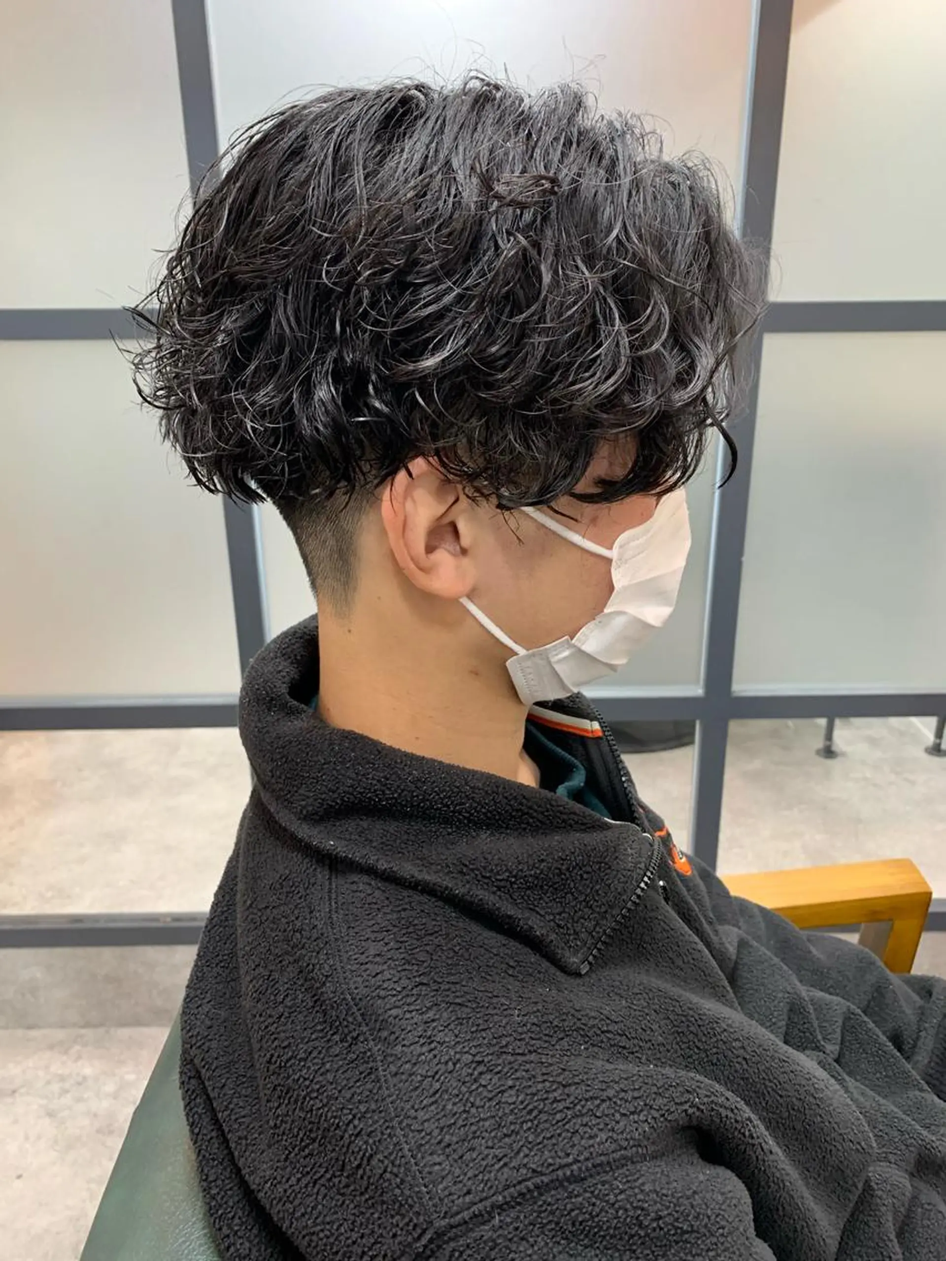 ショート パーマ メンズ カット パーマ 【S.BROOM】 店長　西川徹のヘアスタイル