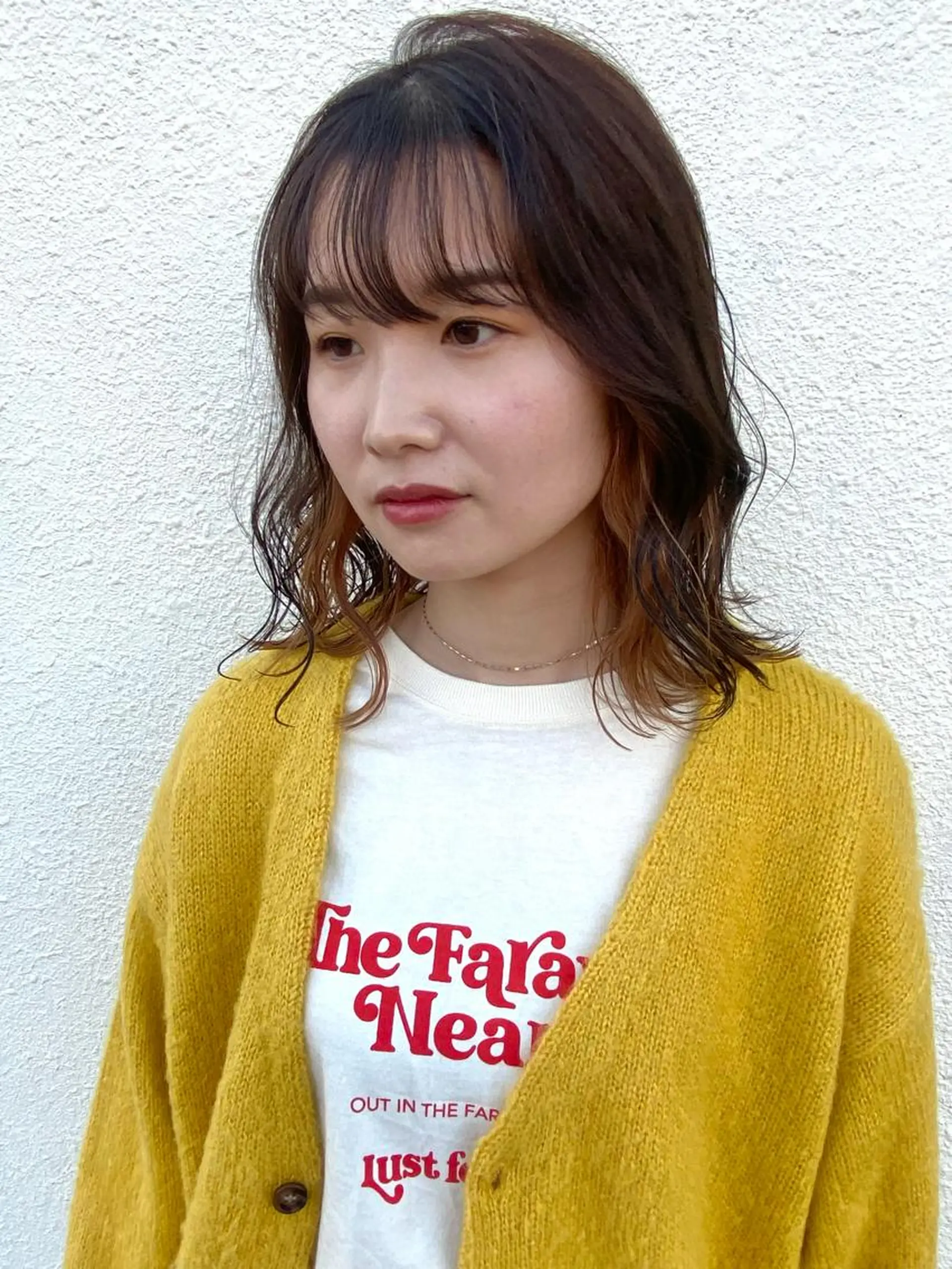 ミディアム カット ヘアカラー YUIMARL岡山店 MIRAIのヘアスタイル