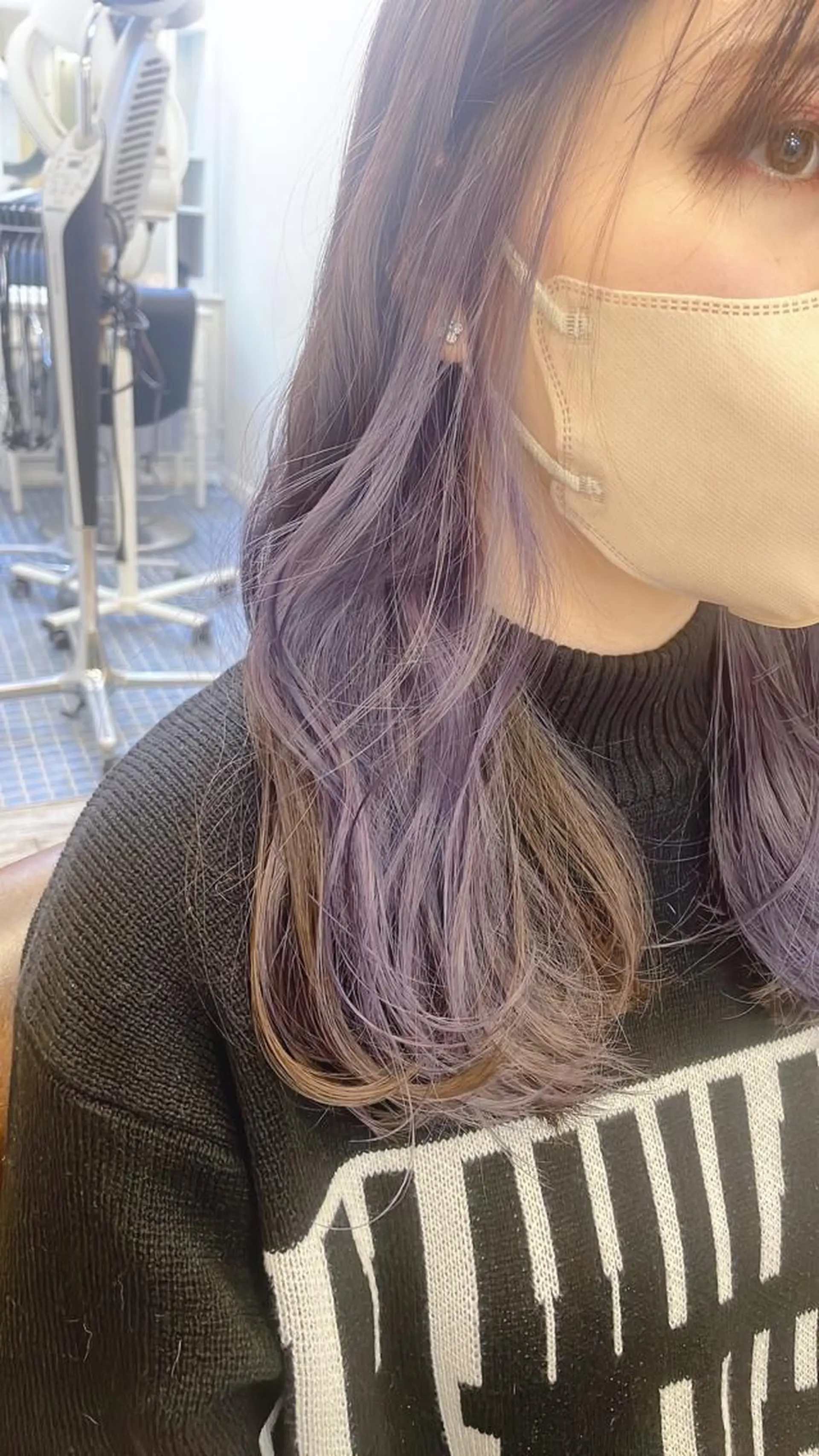 セミロング カラー 🍒桜井 優華🍒のヘアスタイル