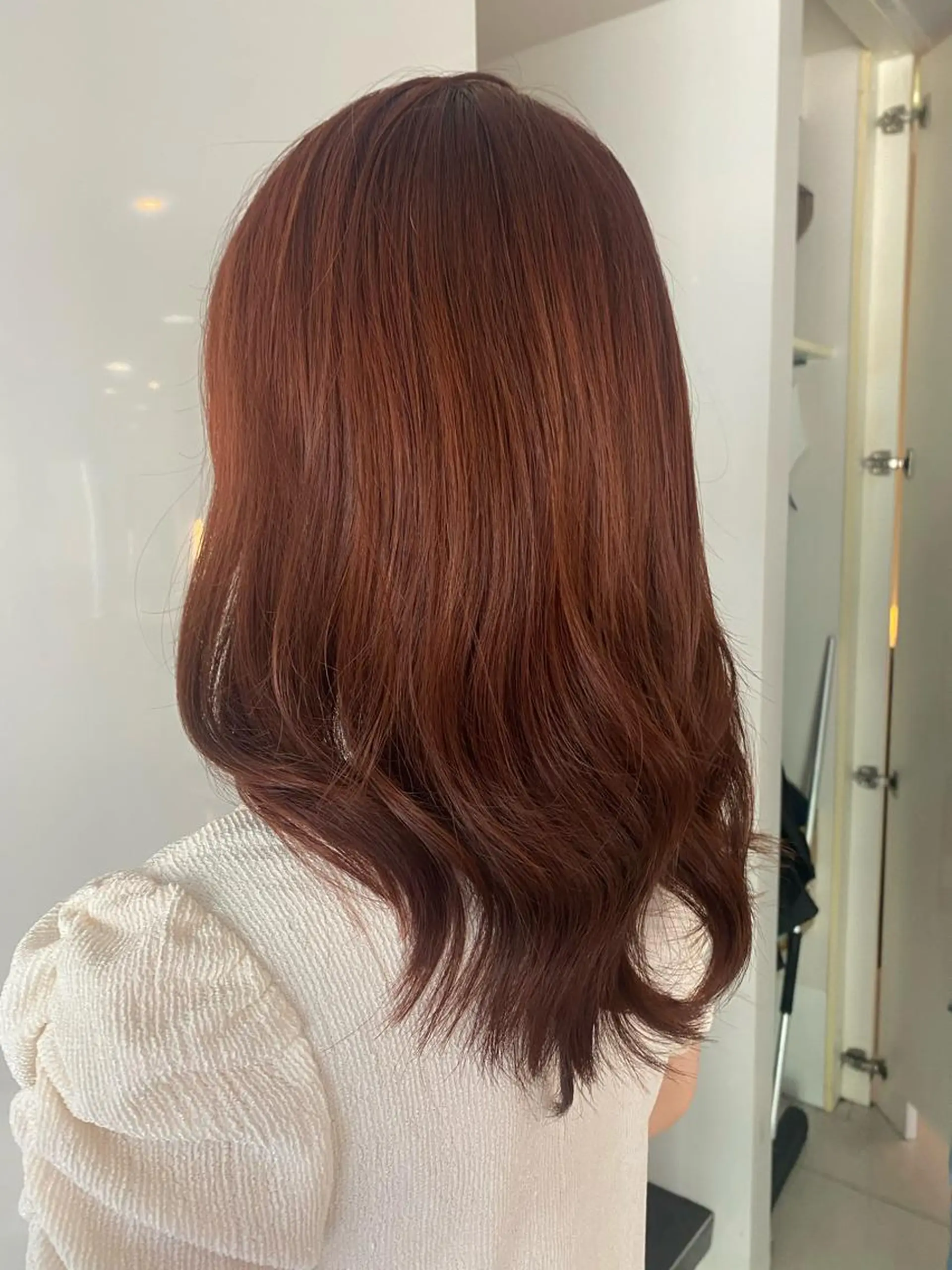 ロング カラー ヘアアレンジ オレンジ 有馬ミク🌈 似合わせ美容師のヘアスタイル