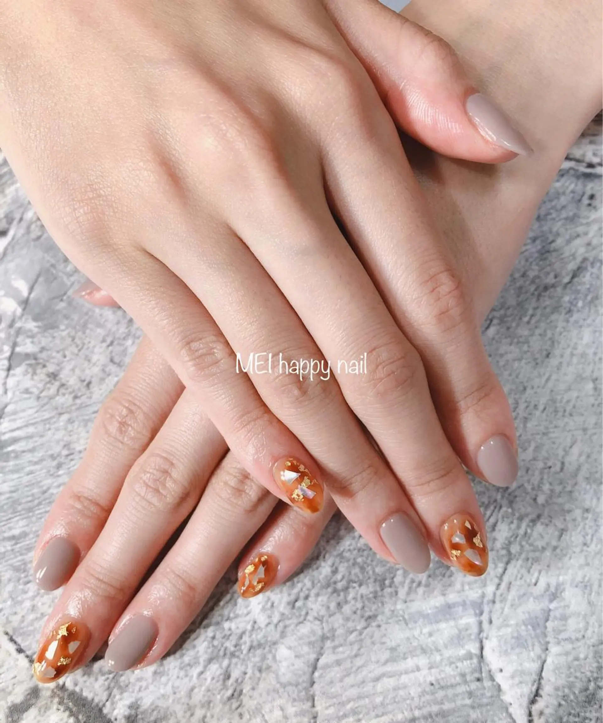 ネイル 北浦和 自爪育成ケアのネイルデザイン