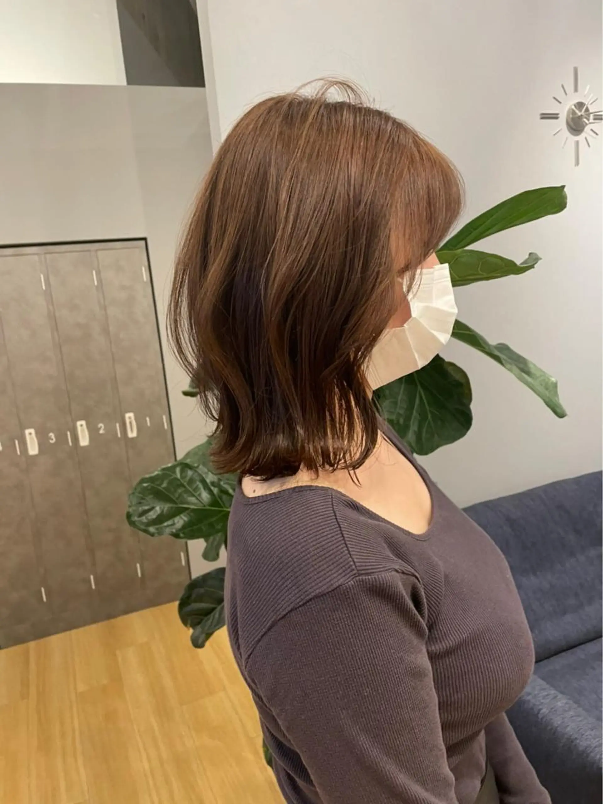 ミディアム カラー ベージュカラー カット ヘアカラー トリートメント Tamagawa Sakiのヘアスタイル