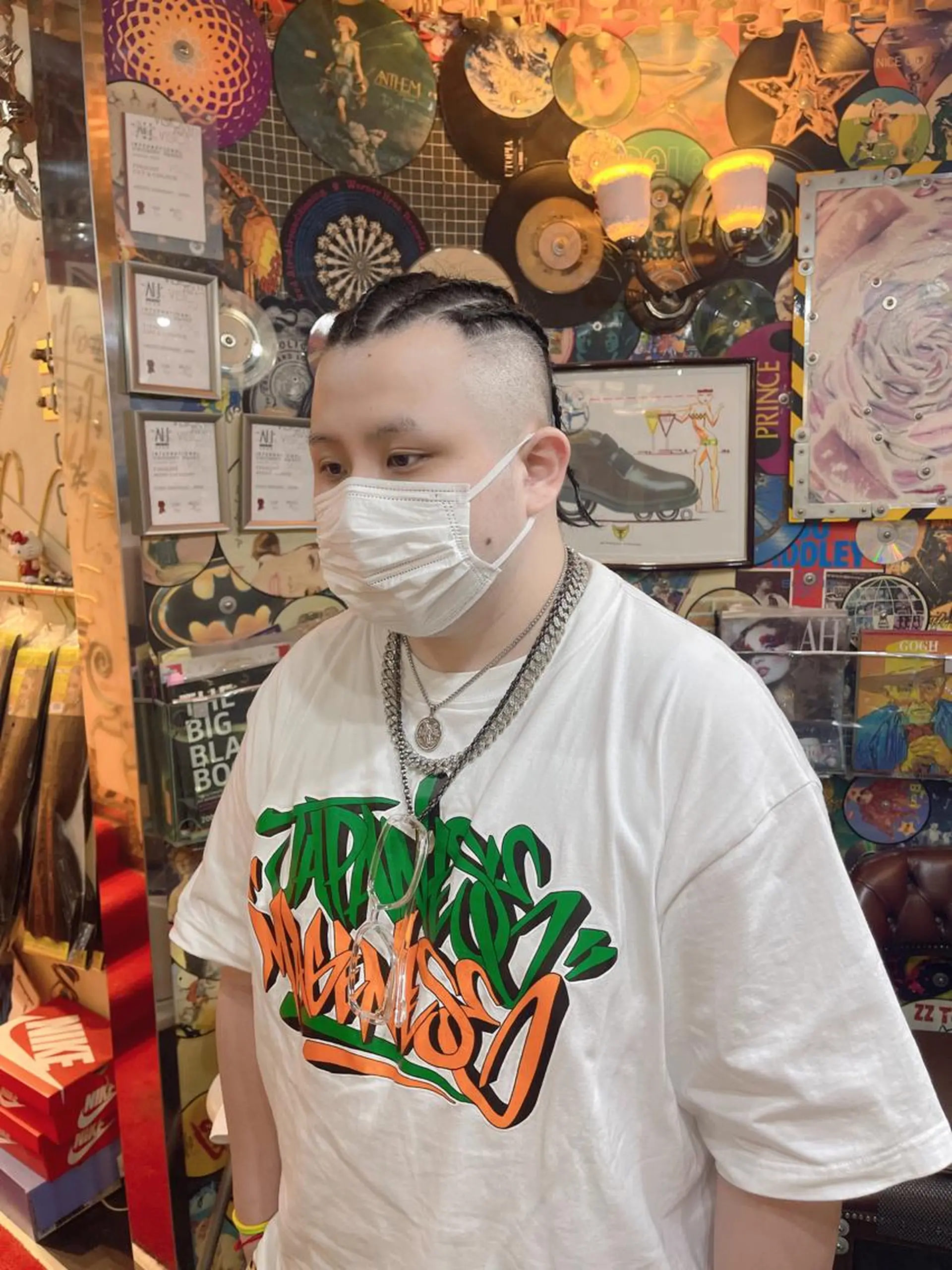 ミディアム ヘアアレンジ メンズ 🌈派手髪エクステ ブレイズ🌈ひろとのヘアスタイル