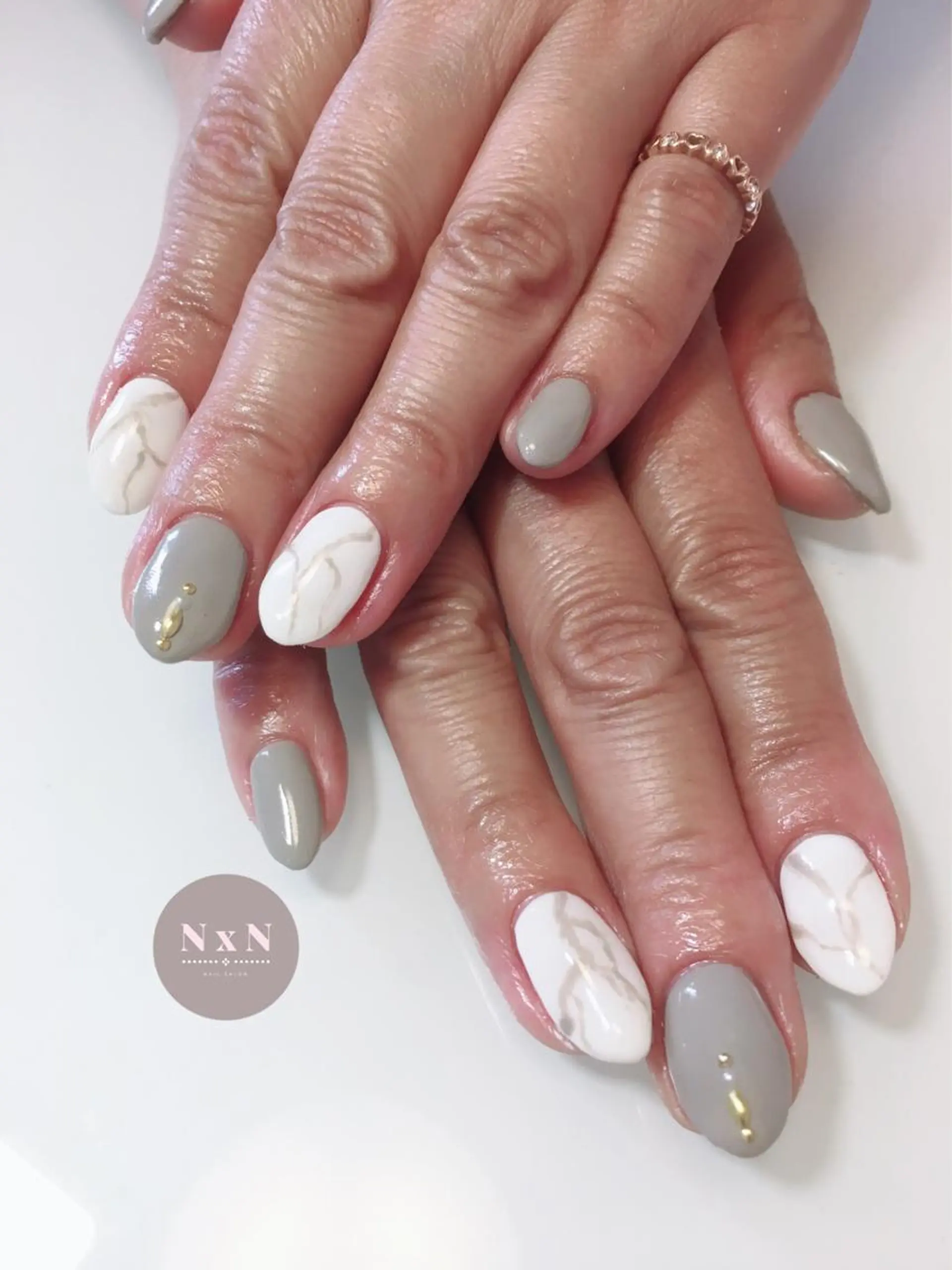 ネイル 大理石ネイル(マーブル) nail salon N×Nのネイルデザイン