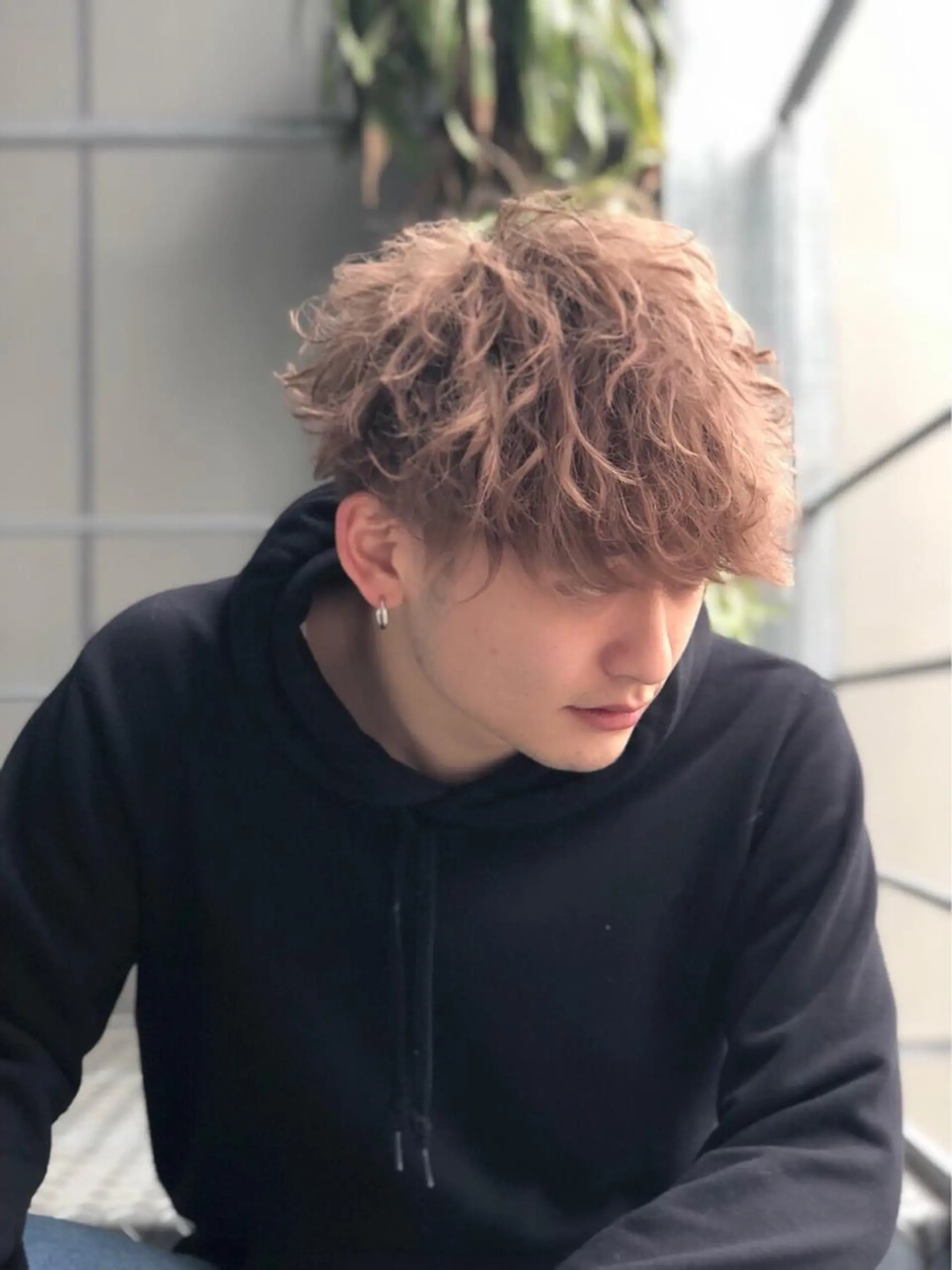 ミディアム カラー パーマ ヘアアレンジ ベージュカラー ミルクティーベージュ ✨上品レディーなヘア スタイルへ✨髙木諒也のヘアスタイル