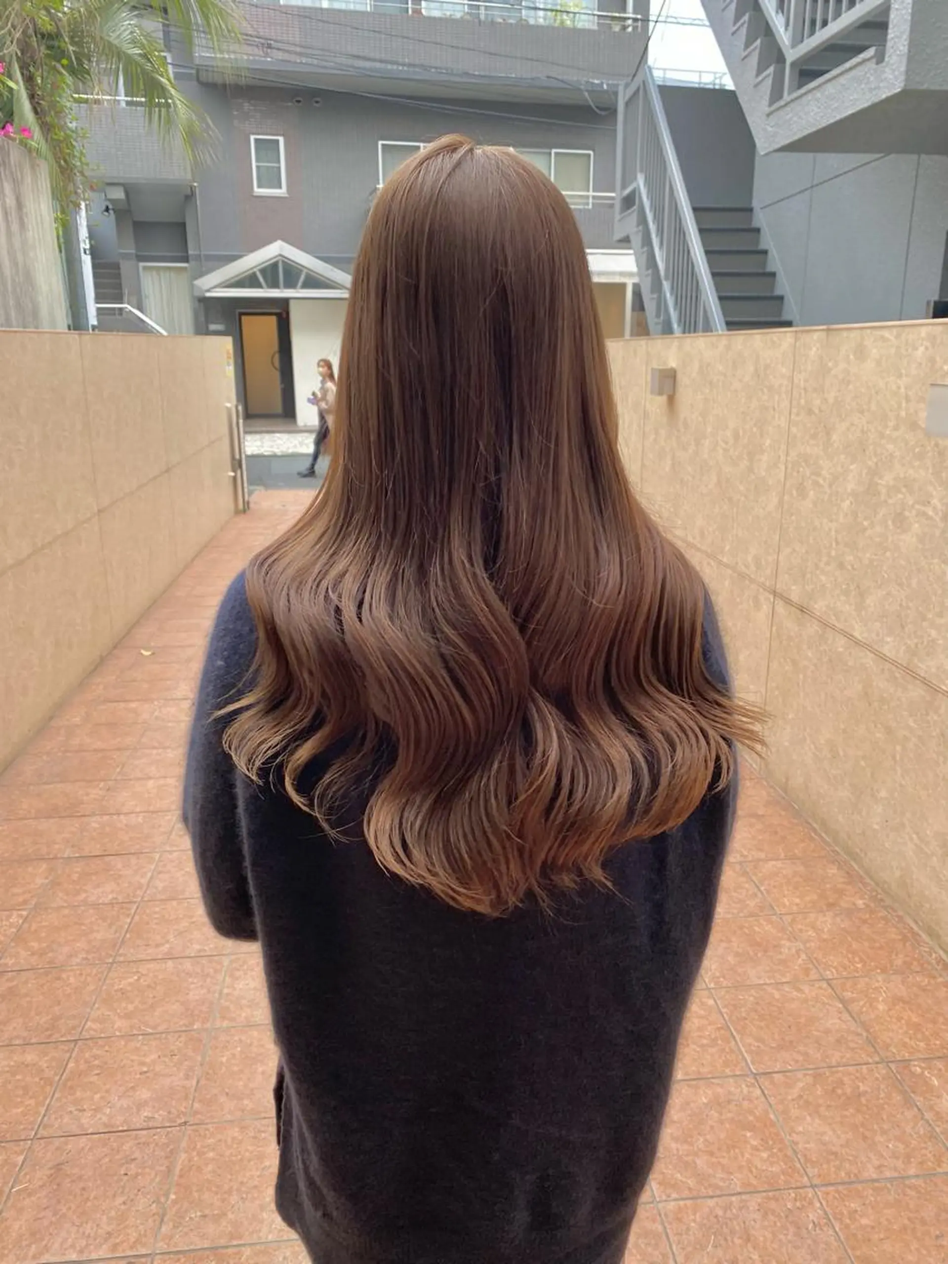 ロング カラー ベージュカラー ヨシンモリ 韓国風ヘア カット ヘアカラー トリートメント ボブ/縮毛矯正/ レイヤー/塚田のヘアスタイル