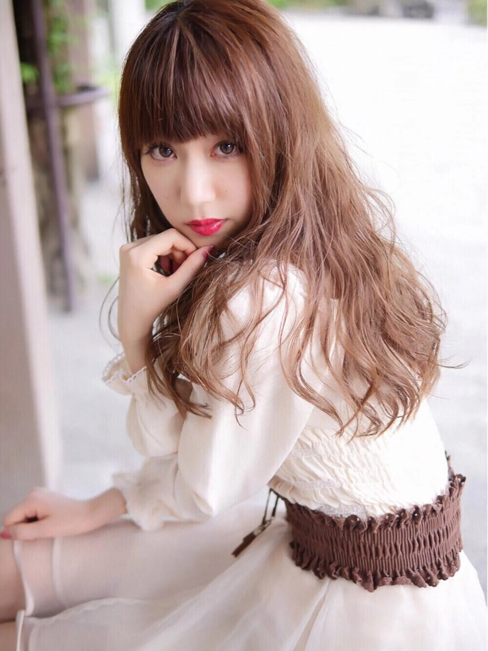 ロング カラー ベージュカラー カット ヘアカラー トリートメント 中嶋 【ナカジマ】のヘアスタイル