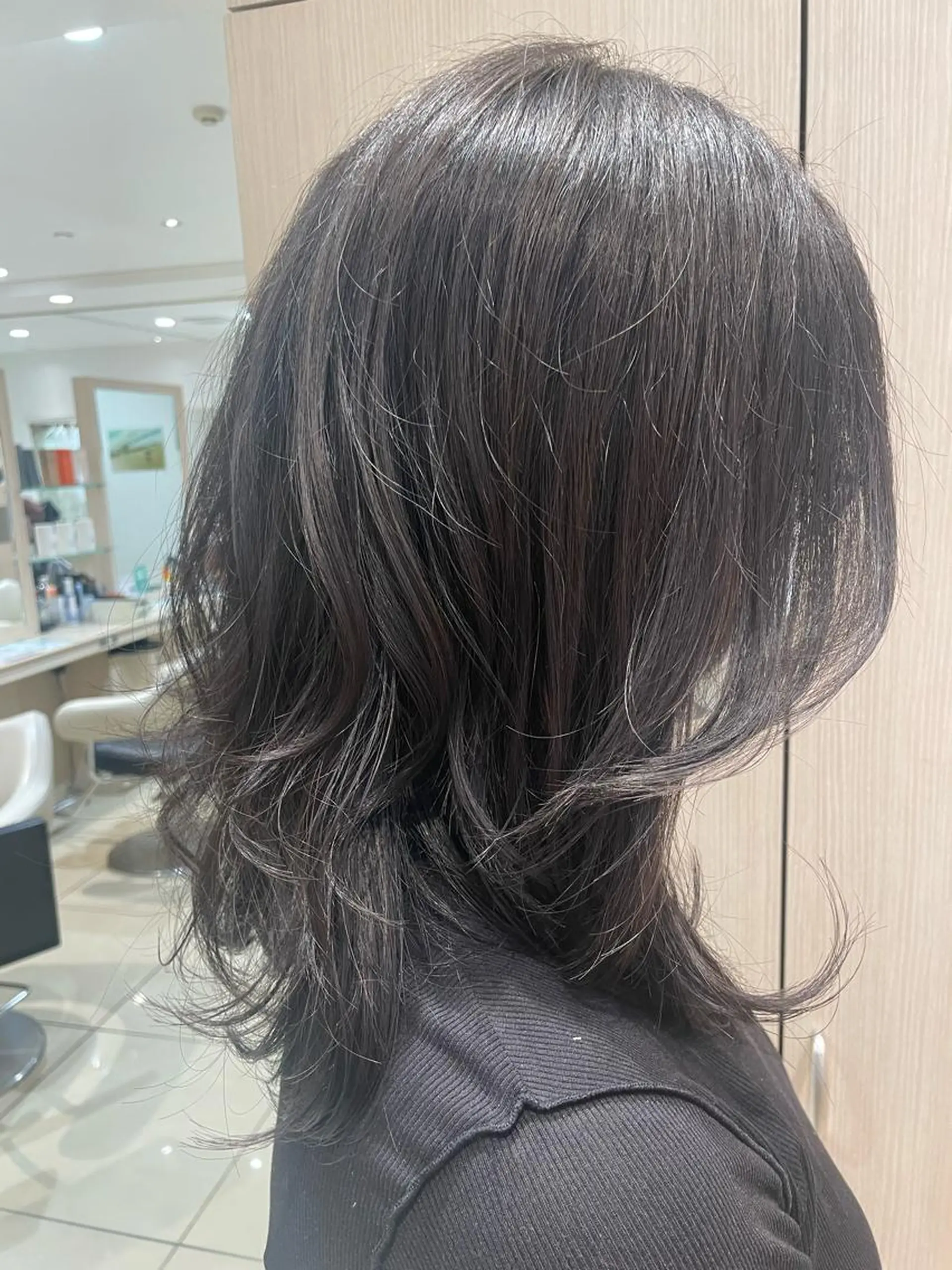 ミディアム パーマ ヘアアレンジ カット トリートメント 韓国ヘアメイク🎀/ 縮毛矯正✨山本媛香のヘアスタイル