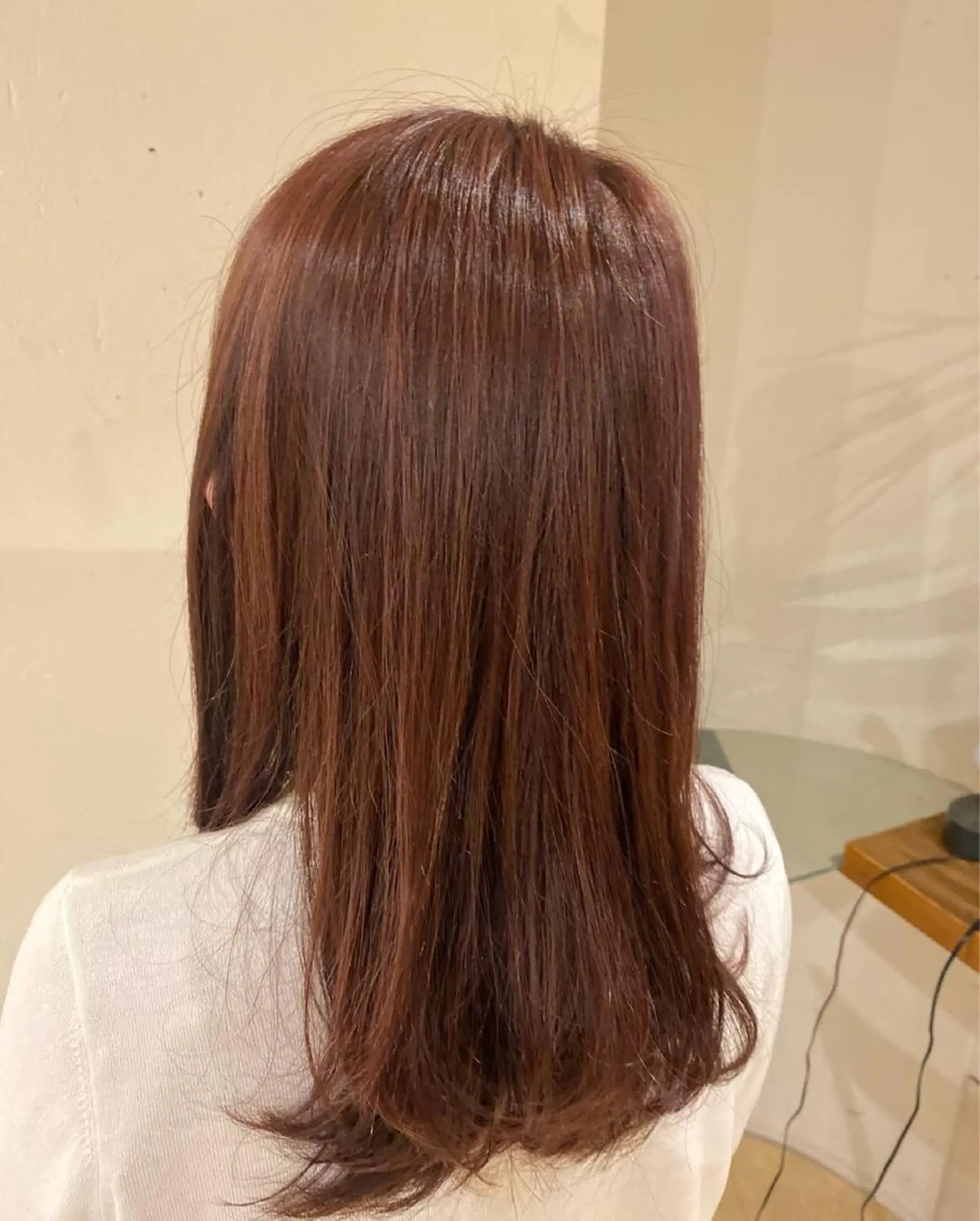 セミロング カラー ヘアアレンジ 安澤 彩奈のヘアスタイル