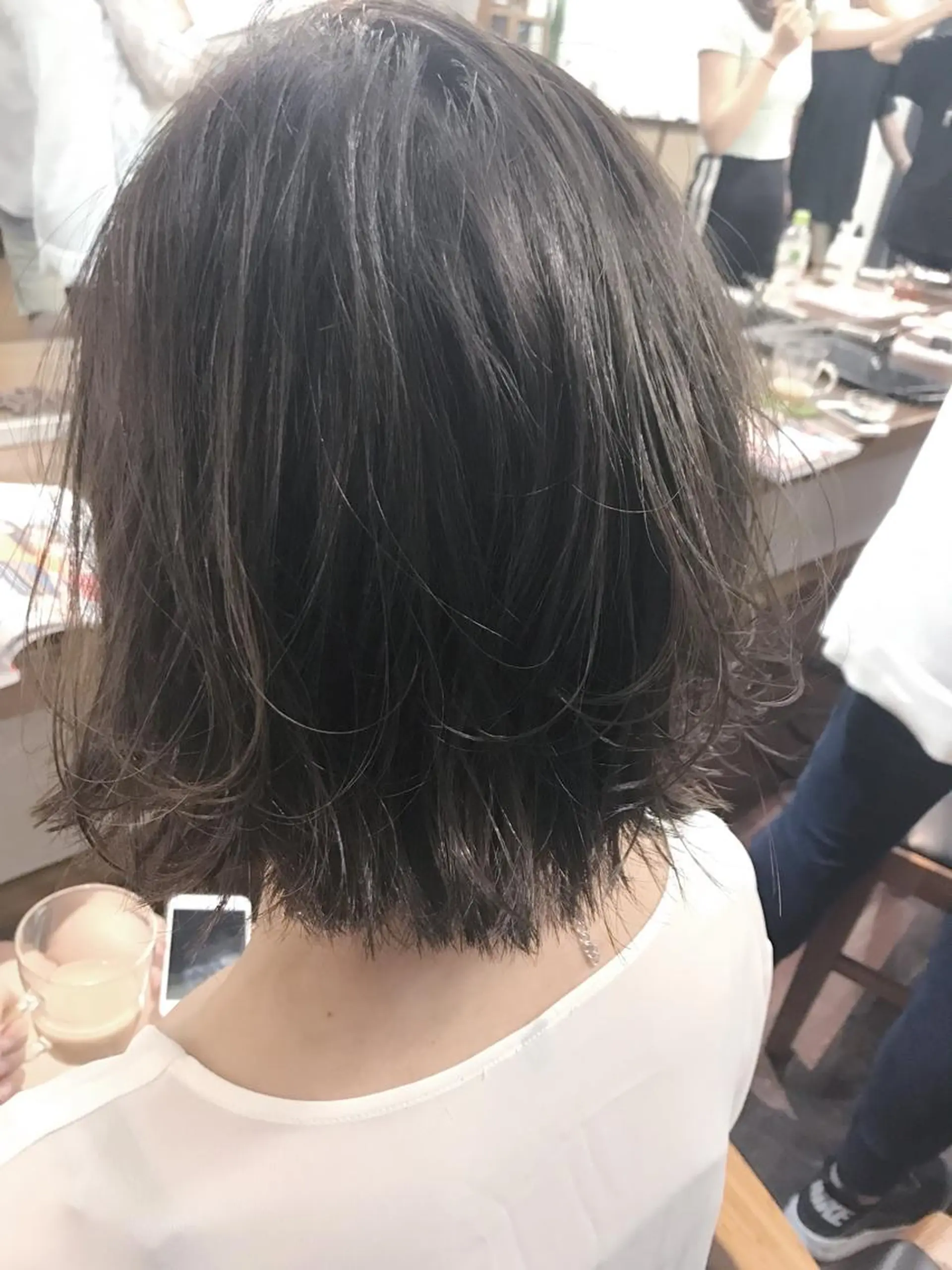 ショート カラー ブルーカラー ブルージュ 【完全マンツー 恵比寿】佐藤 翔のヘアスタイル