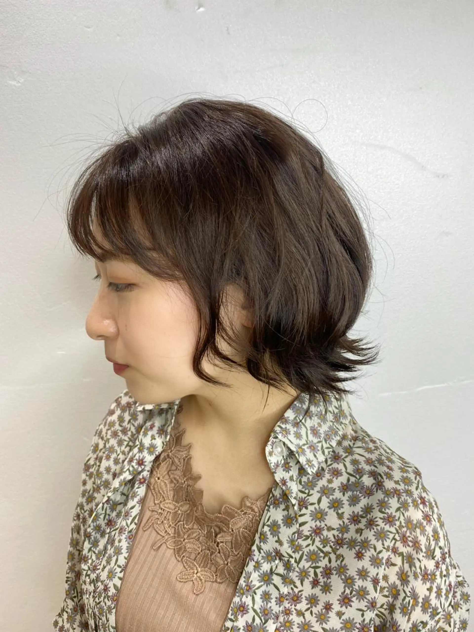 ショート カラー 髪質改善 トリートメント 上田 篤史のヘアスタイル