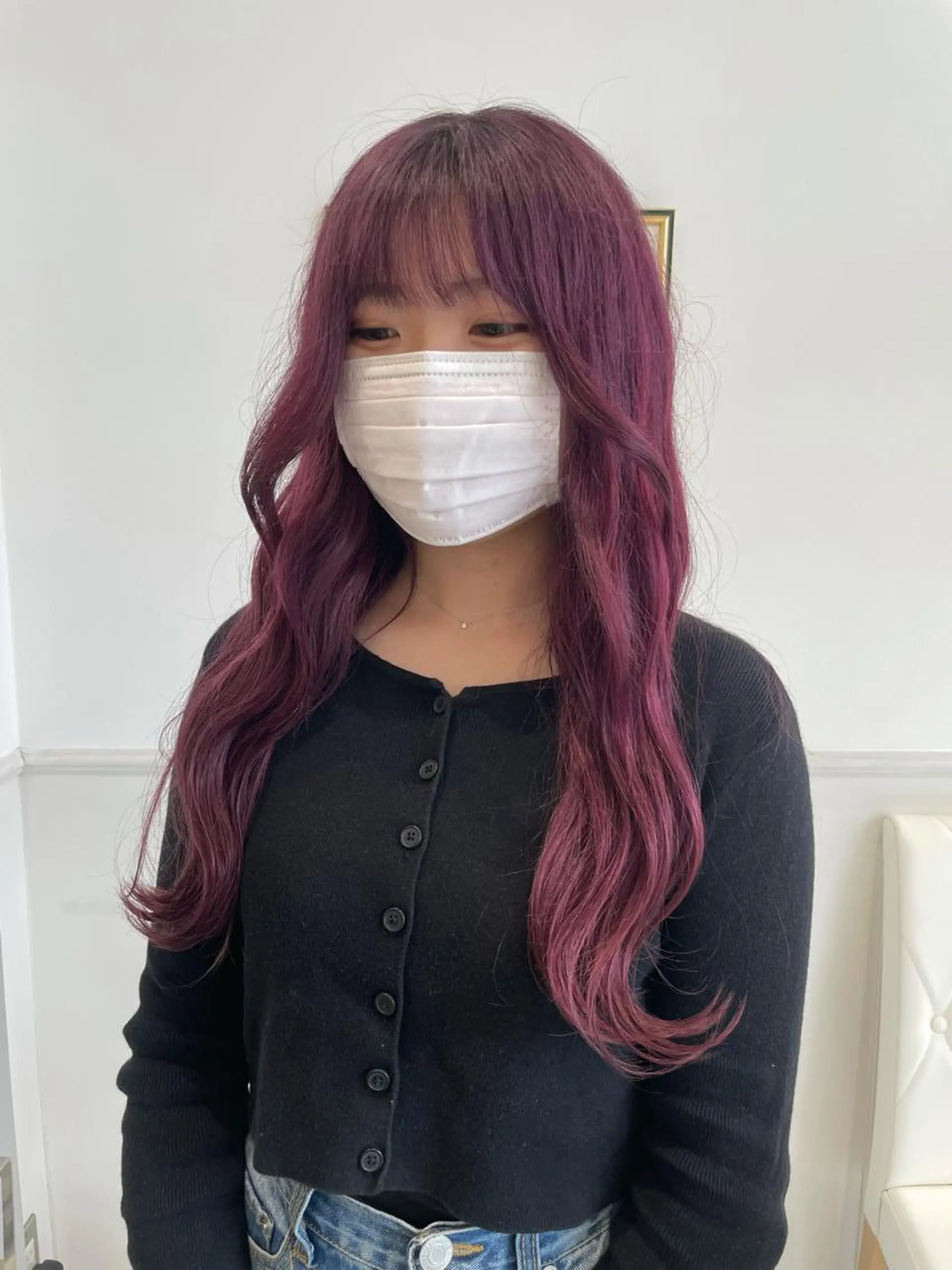 ロング 暖色🎀ゆるふわ☁️ MOERI 🍒のヘアスタイル