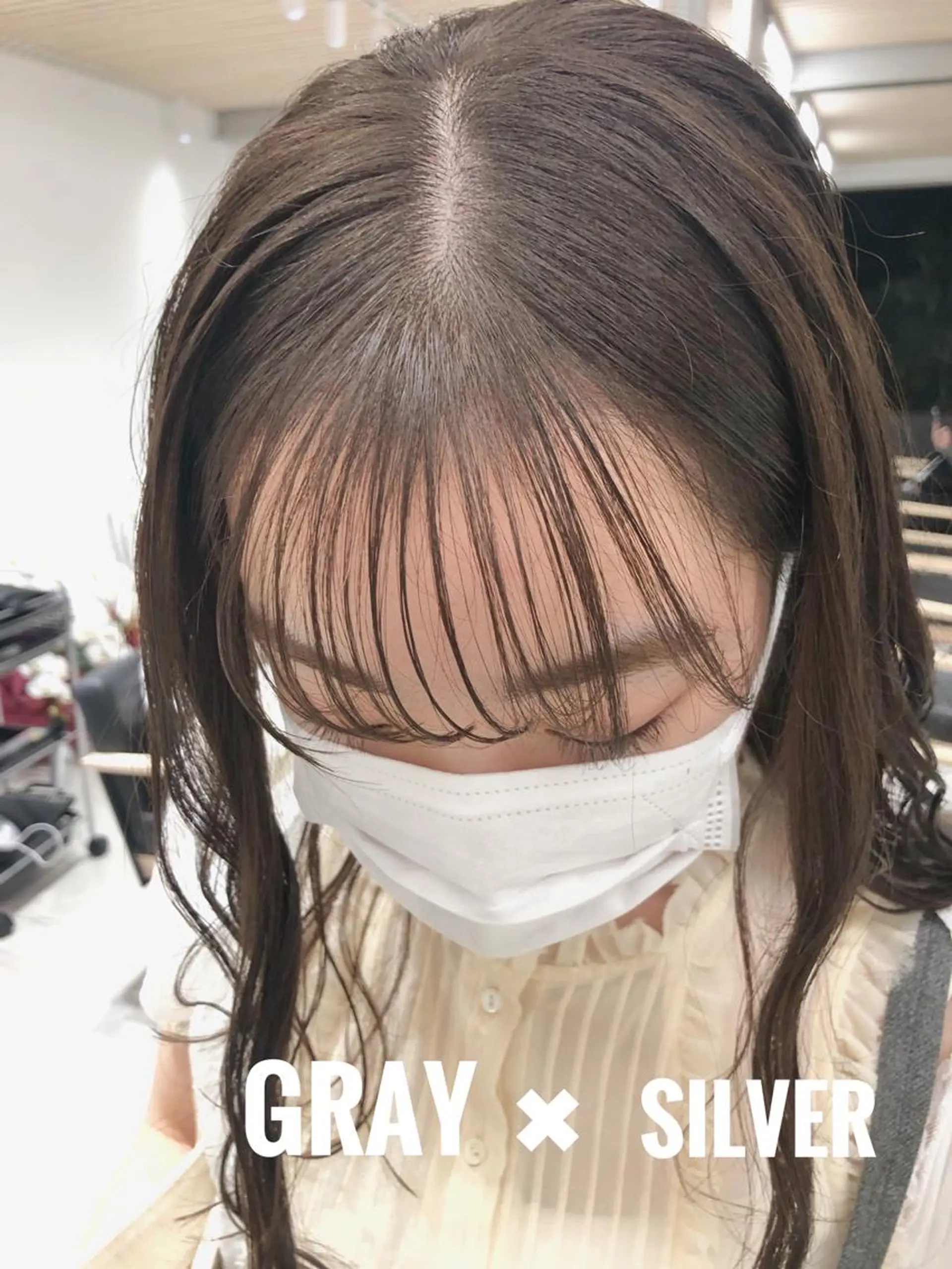 ロング 似合わせカット 小顔カット カット ヘアカラー トリートメント ヘッドスパ ヘアセット ✨透明感ケアカラー✨ 長野ゆきなのヘアスタイル