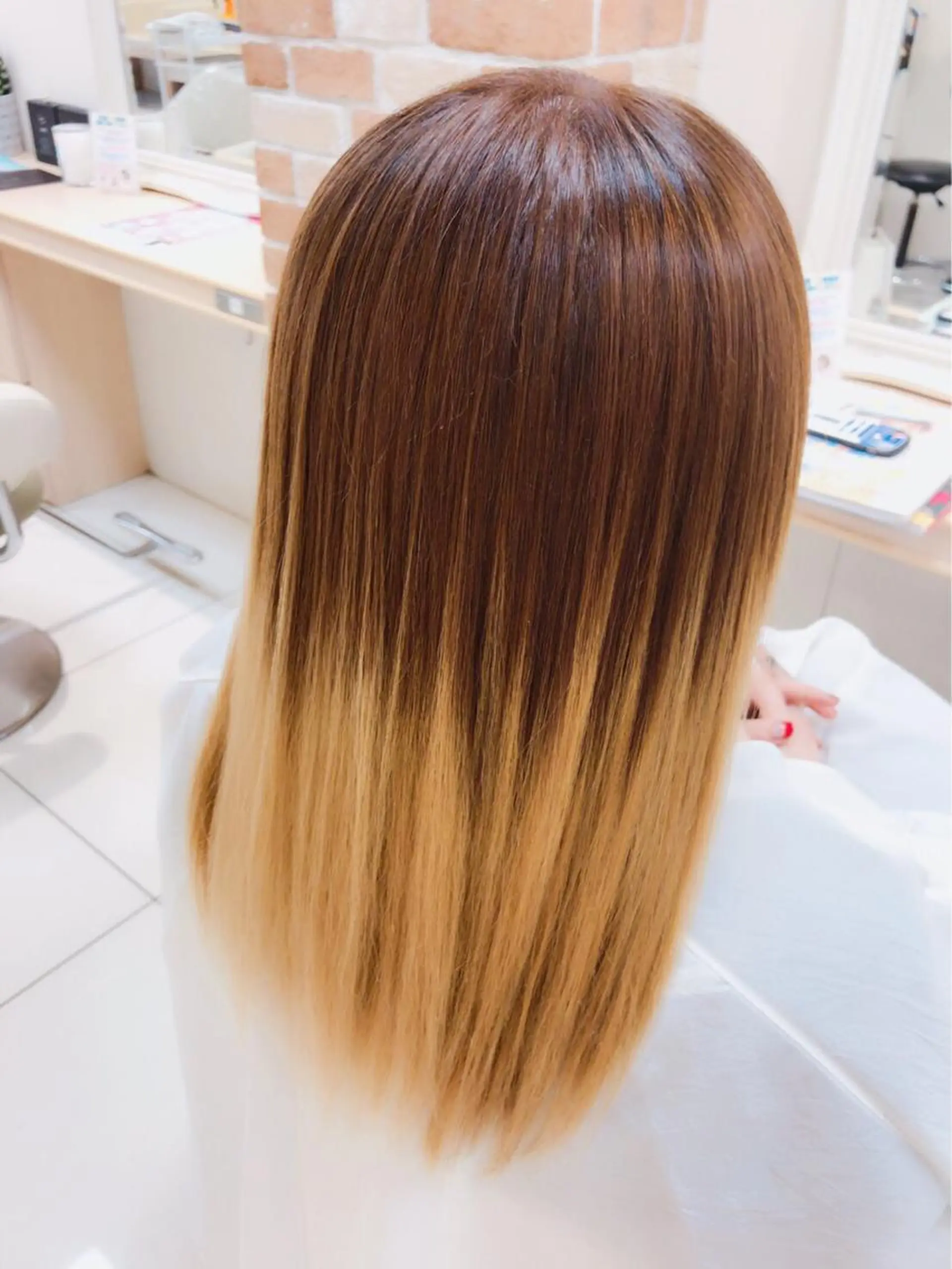 ロング パーマ 丸みショートボブ/ タッセルボブ 吉野のヘアスタイル