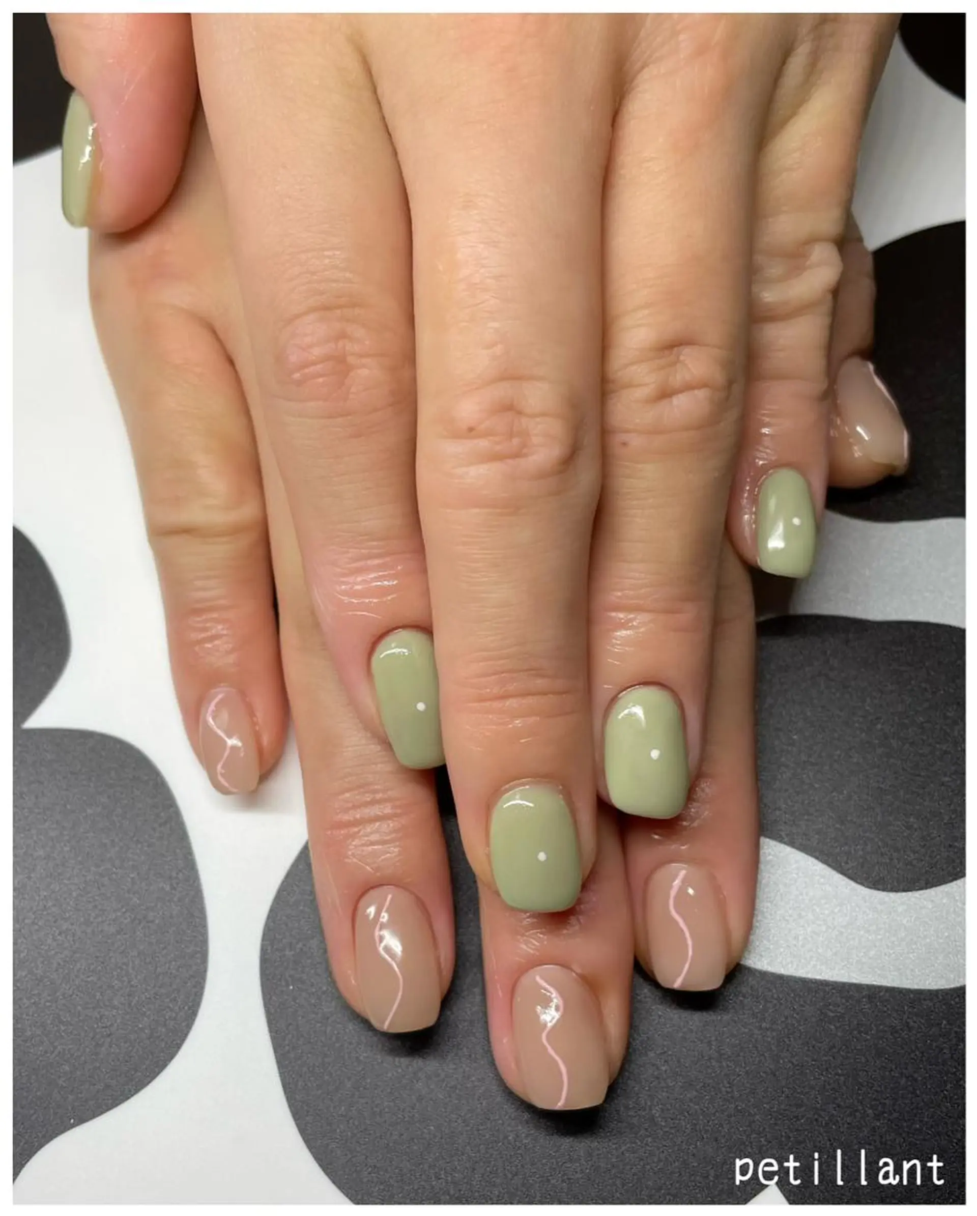 ネイル アートネイル 持ち込み ピンク nail salon petillantのネイルデザイン