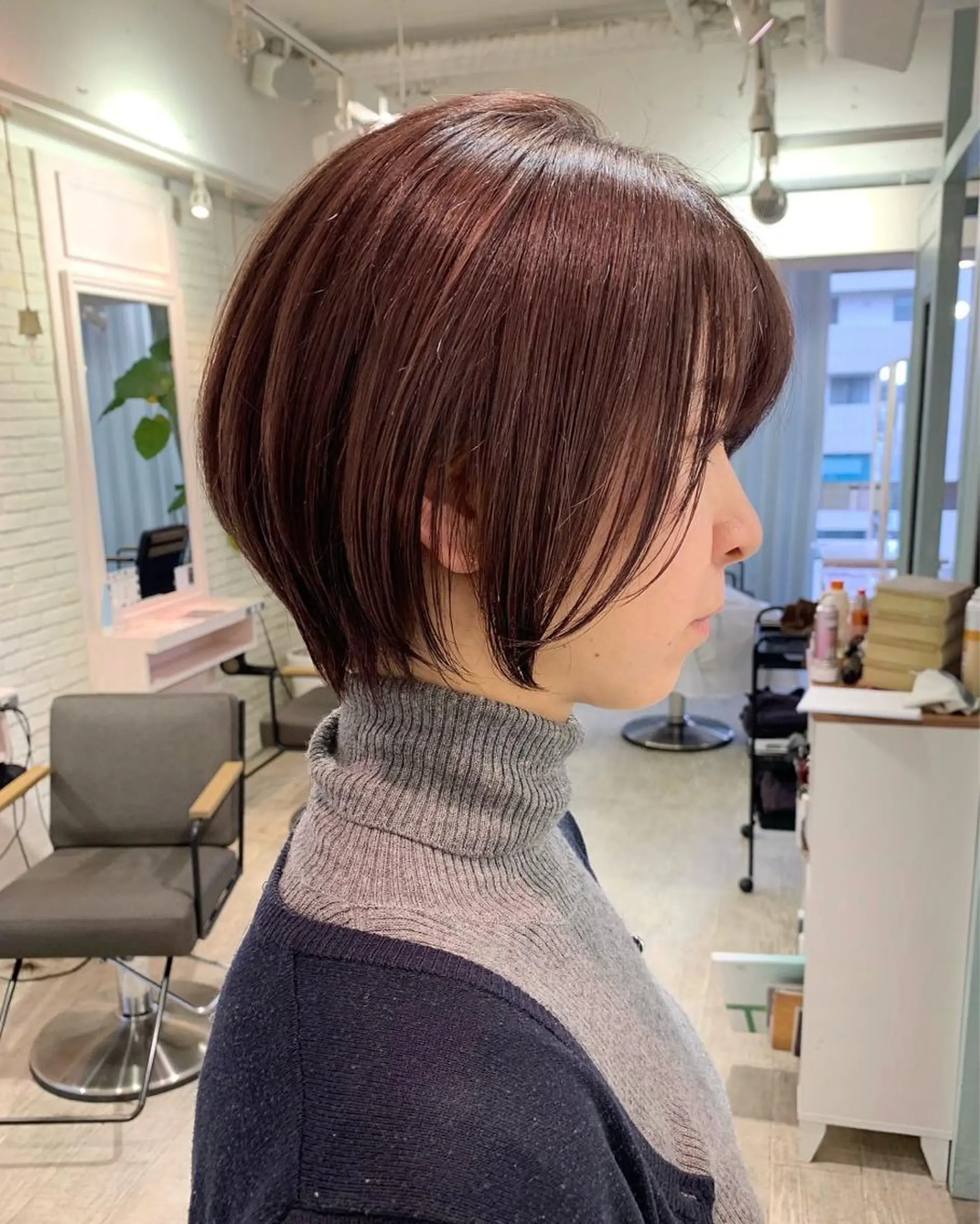 ショート カラー ショートヘア 伊 杏のヘアスタイル