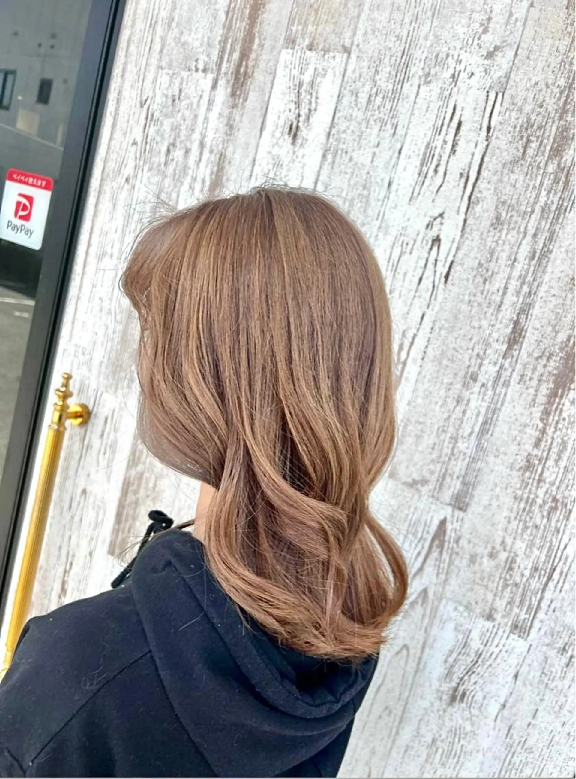 ミディアム カラー ベージュカラー 黒髪 ブリーチ ブルーカラー ブルーブラック ヘアカラー arl 豊田店のヘアスタイル