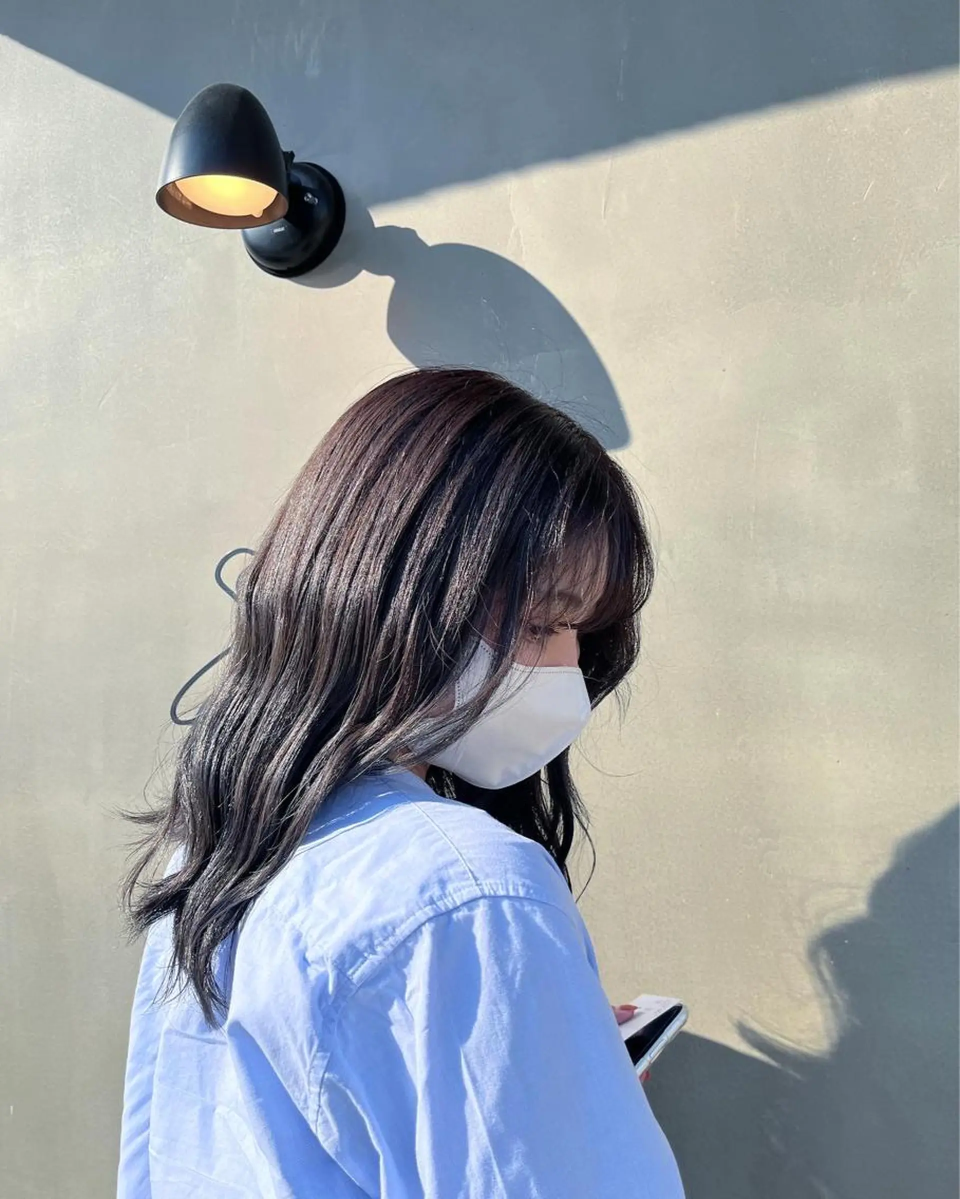 セミロング カラー アッシュ ベージュカラー ブリーチ ケアブリーチ ダブルカラー 🌼あんなtrend color🌼のヘアスタイル