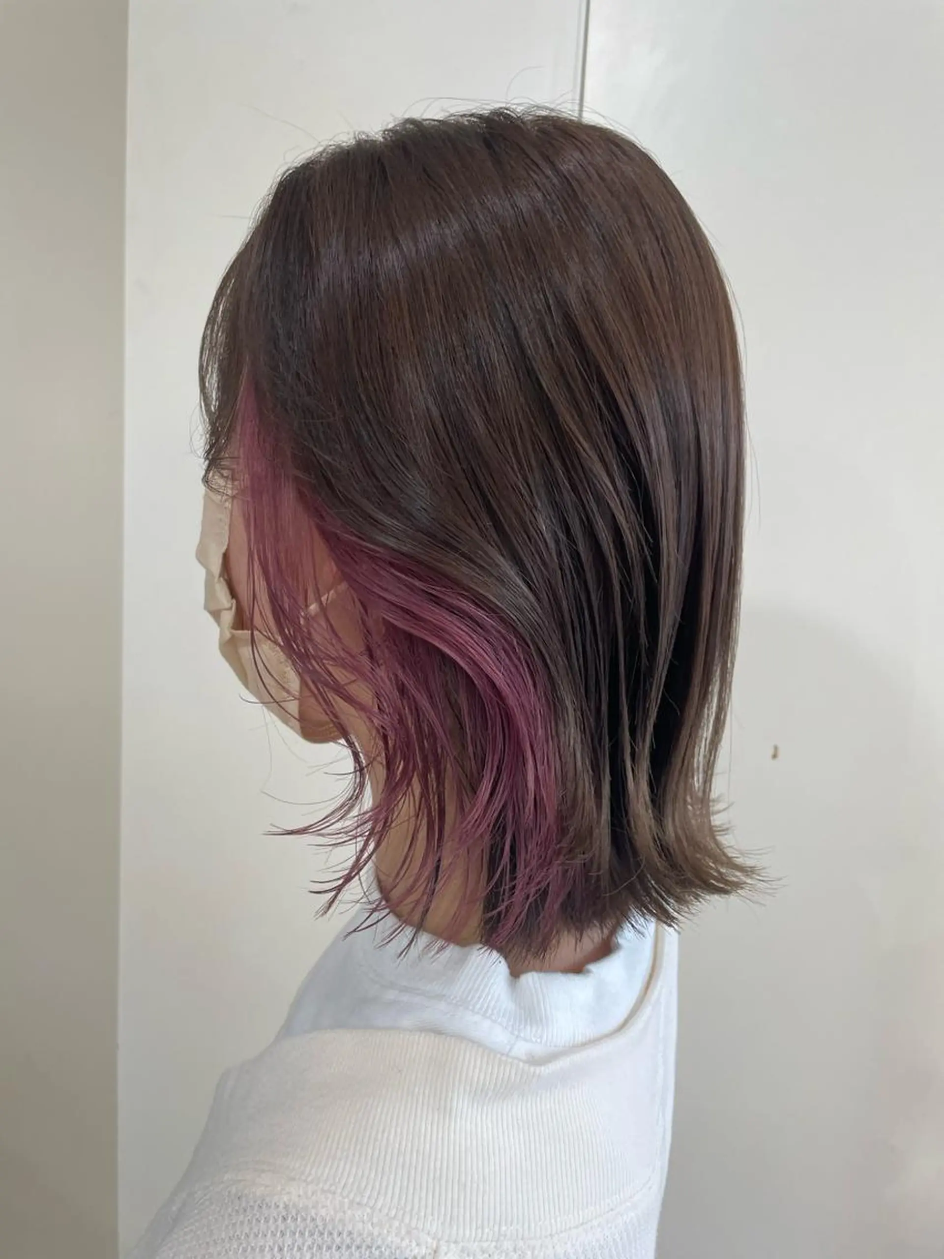 ショート カラー インナーカラー ピンクカラー ヘアカラー 🦋透明感 艶カラー Rie🦋のヘアスタイル